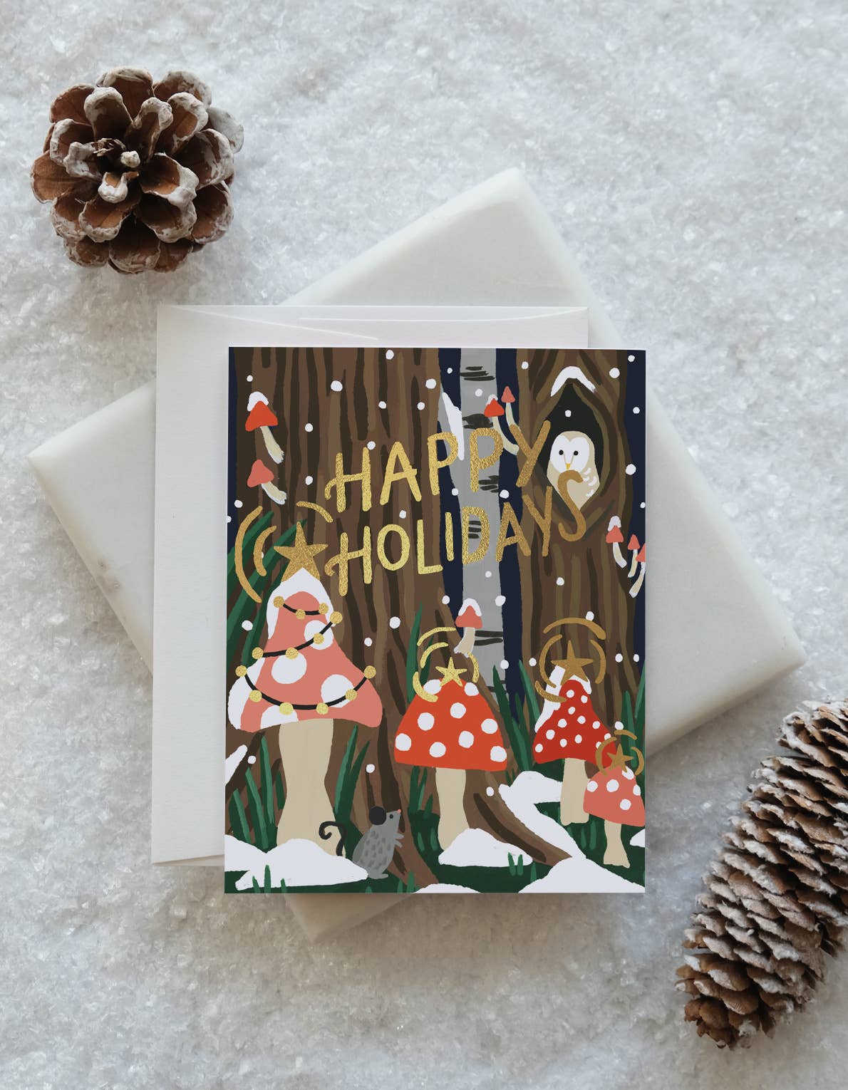 Idlewild Co. - Mushroom Forest Holiday Card - Boxed Set of 8