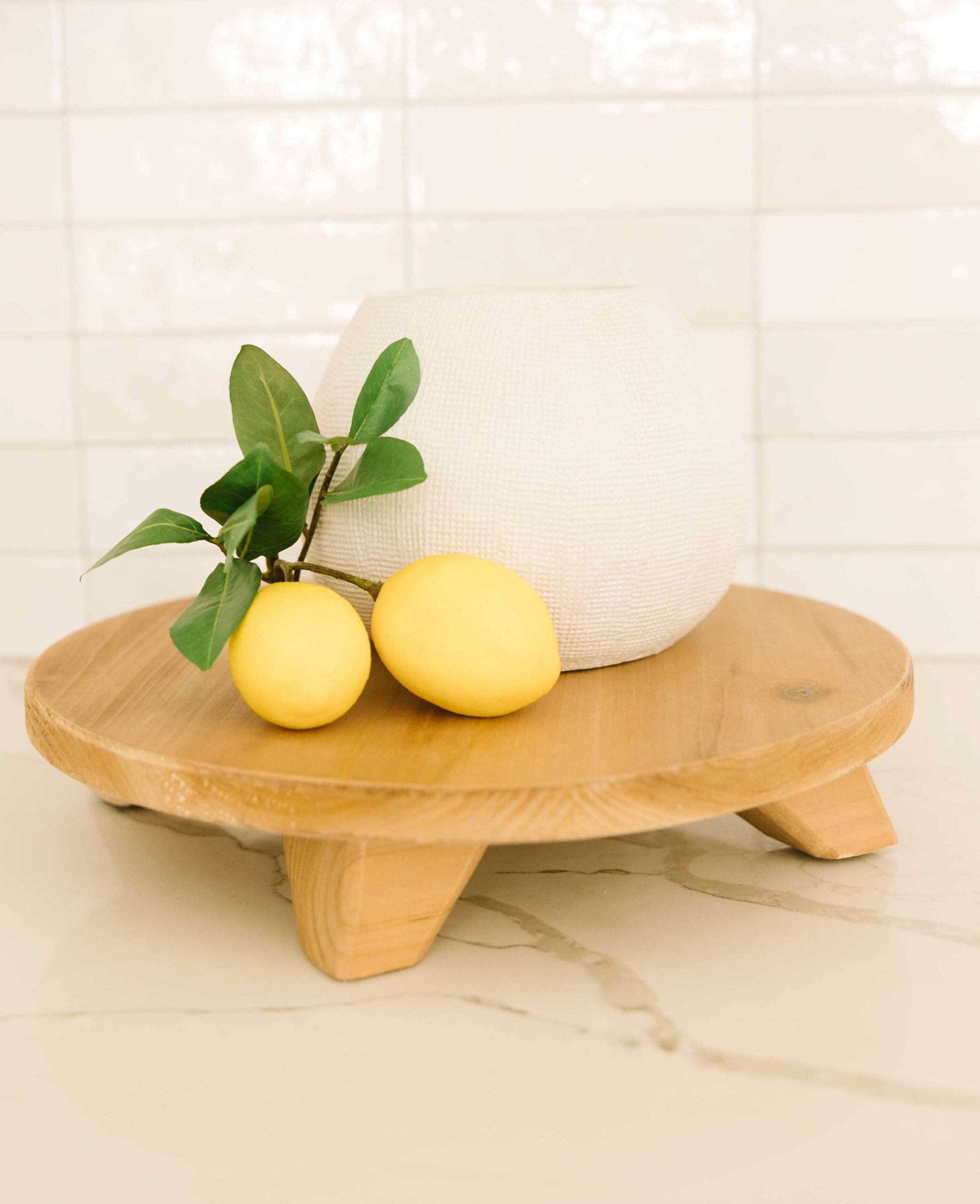 15x15x3 wood riser (ROUND) natural