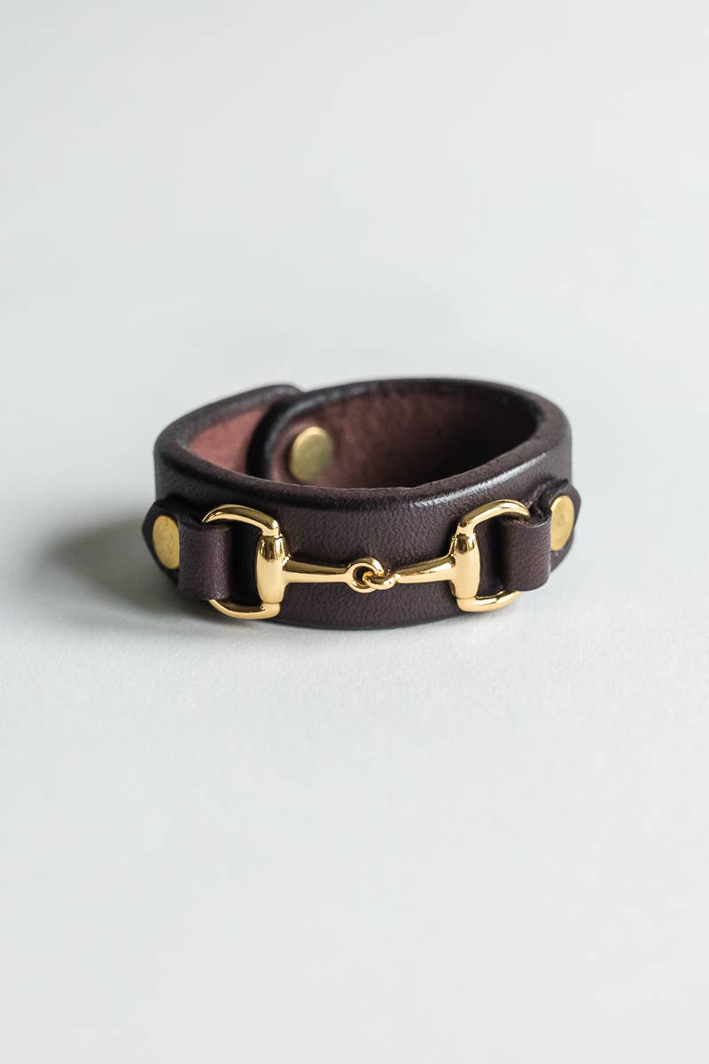 The Horse Bit Napkin Ring: Tobacco