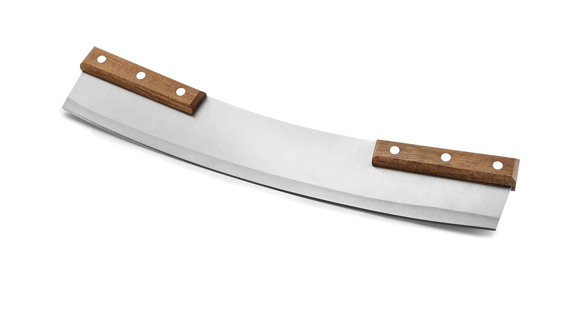 Outset Acacia Pizza Cutter, Stainless Steel, 13" Blade