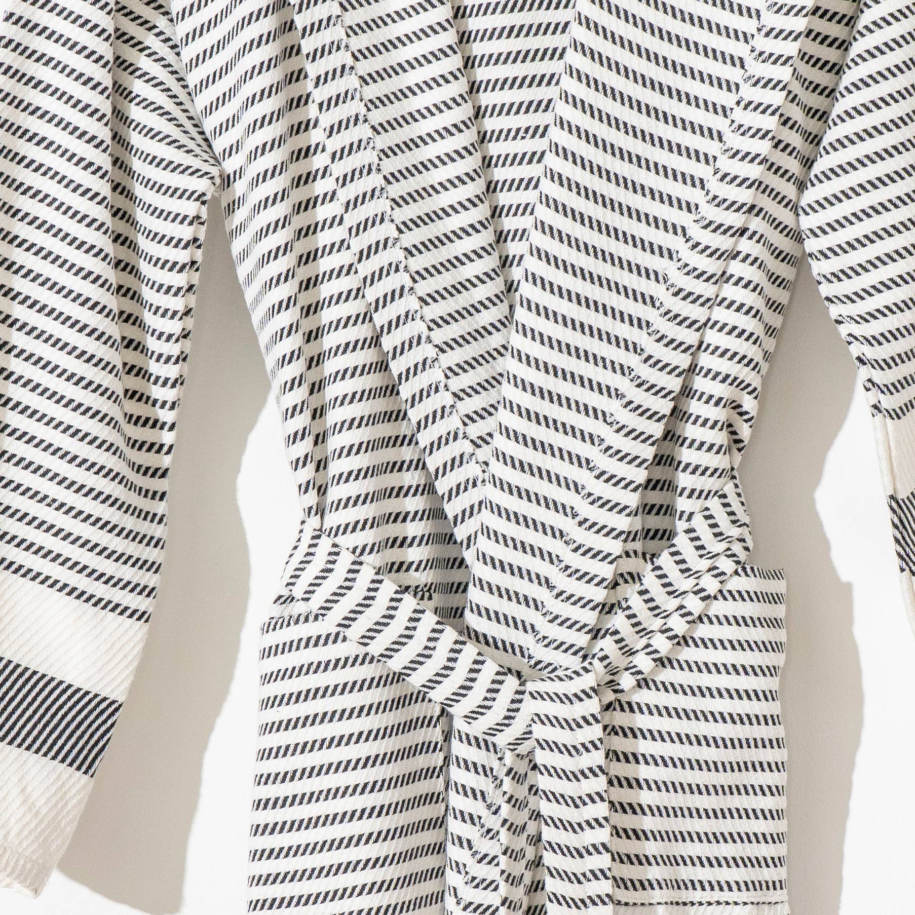 Turkish Cotton Lightweight Summer Hood Kimono Robe: Mustard, L-XL - Image 7