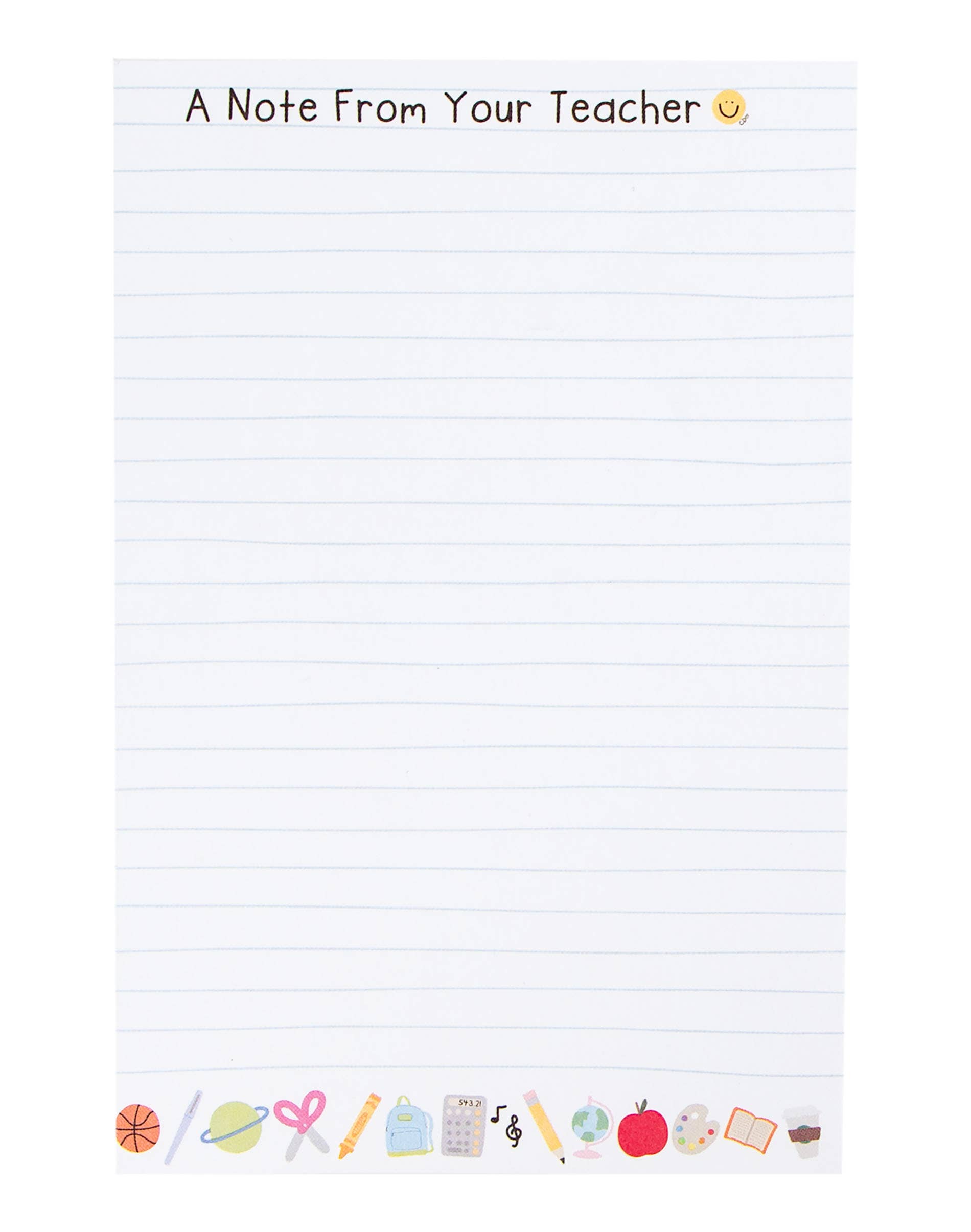 Note From Teacher Notepad