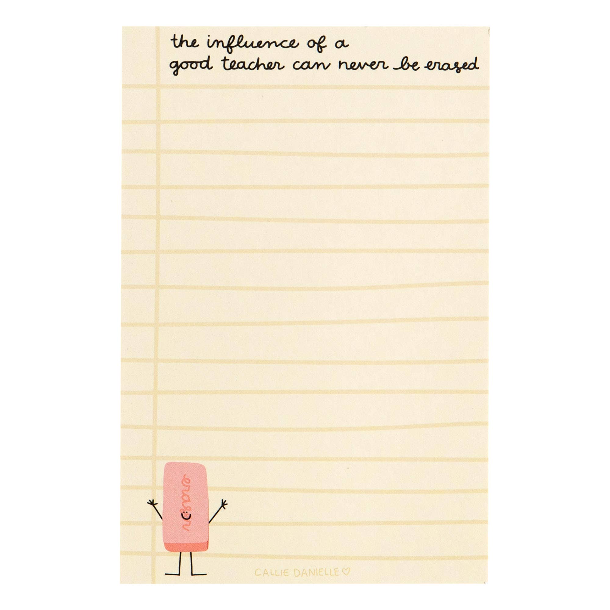 Influence Of A Good Teacher Notepad
