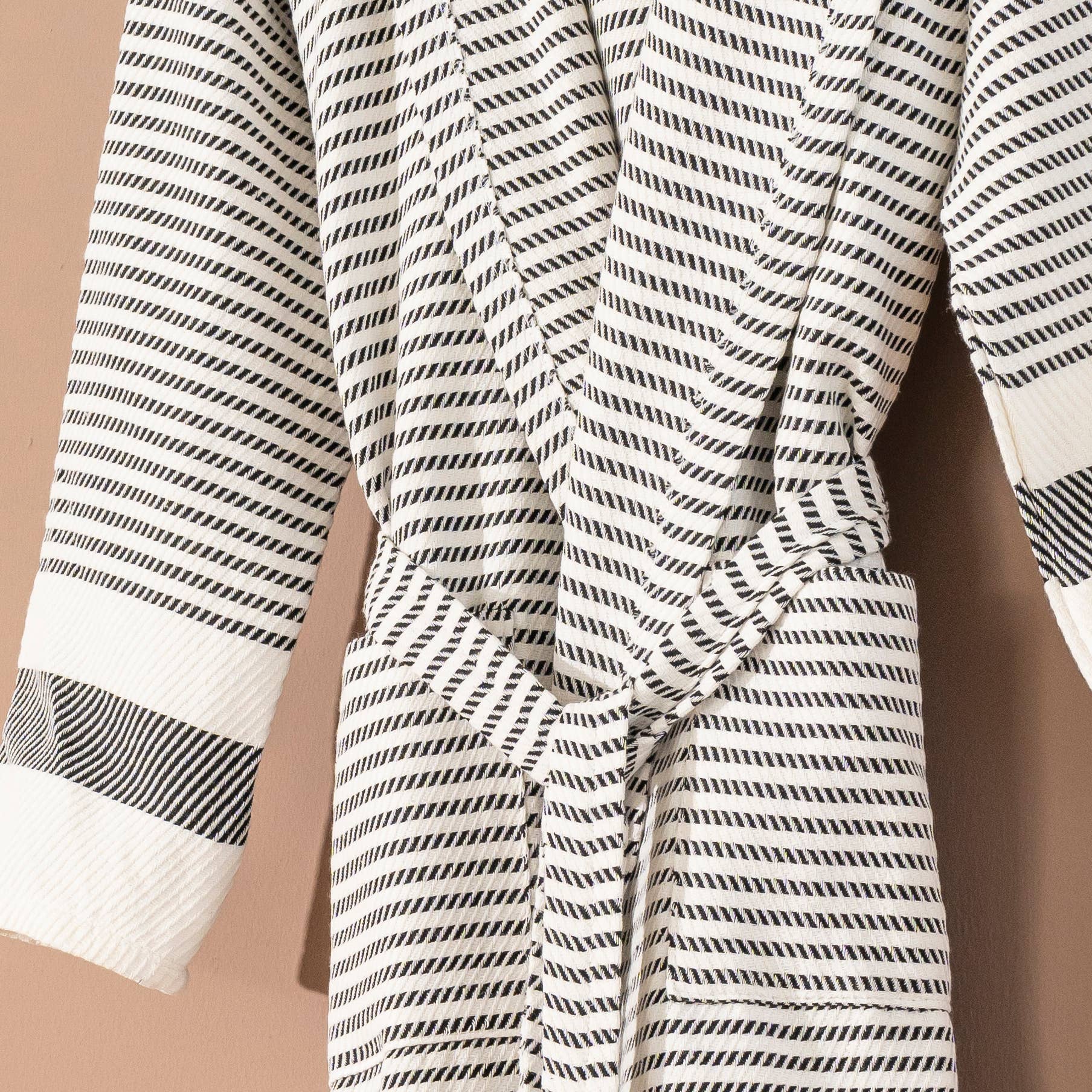 Turkish Cotton Lightweight Summer Hood Kimono Robe: Mustard, L-XL - Image 5