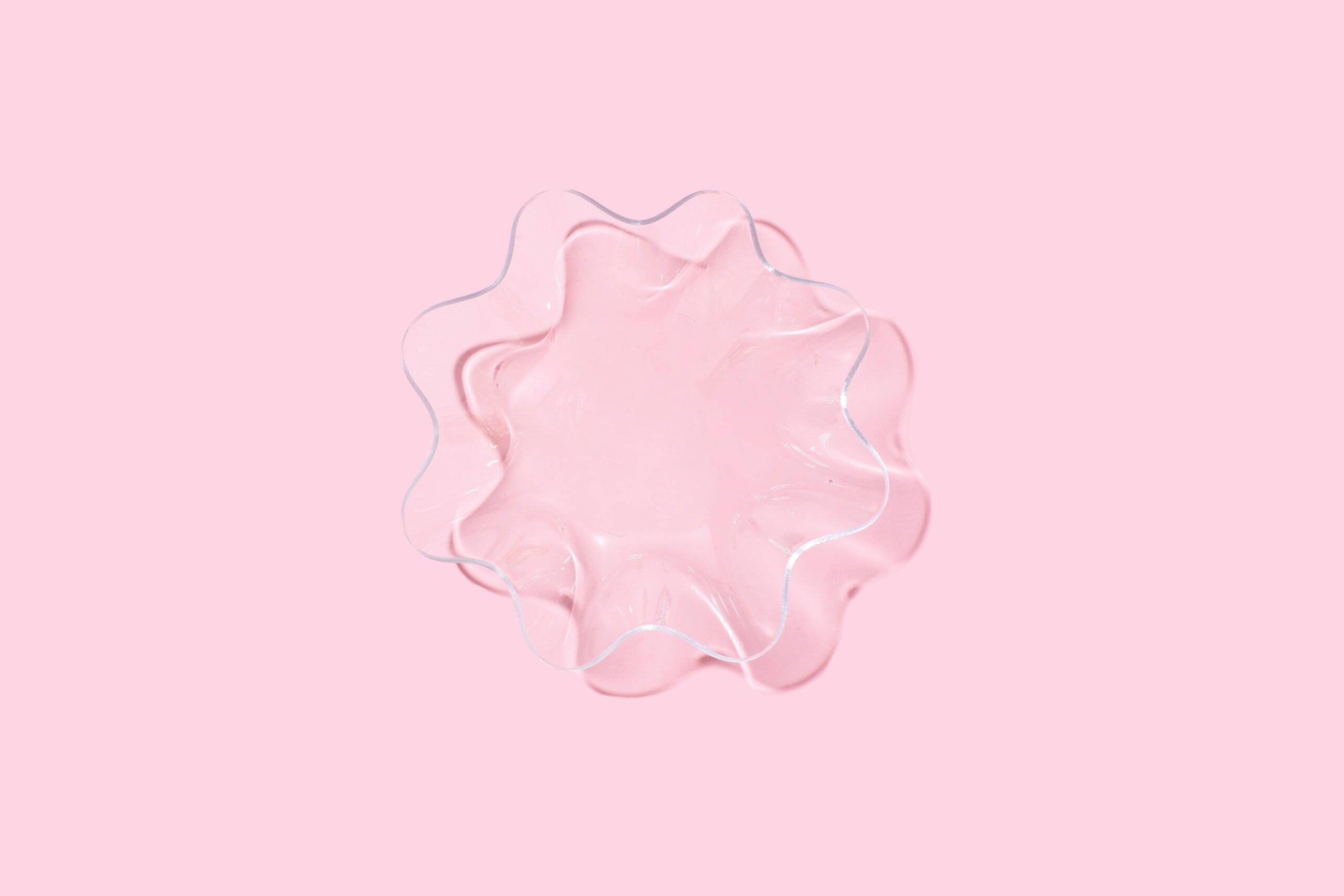 Wavy Acrylic Nesting Bowl - Small - Clear