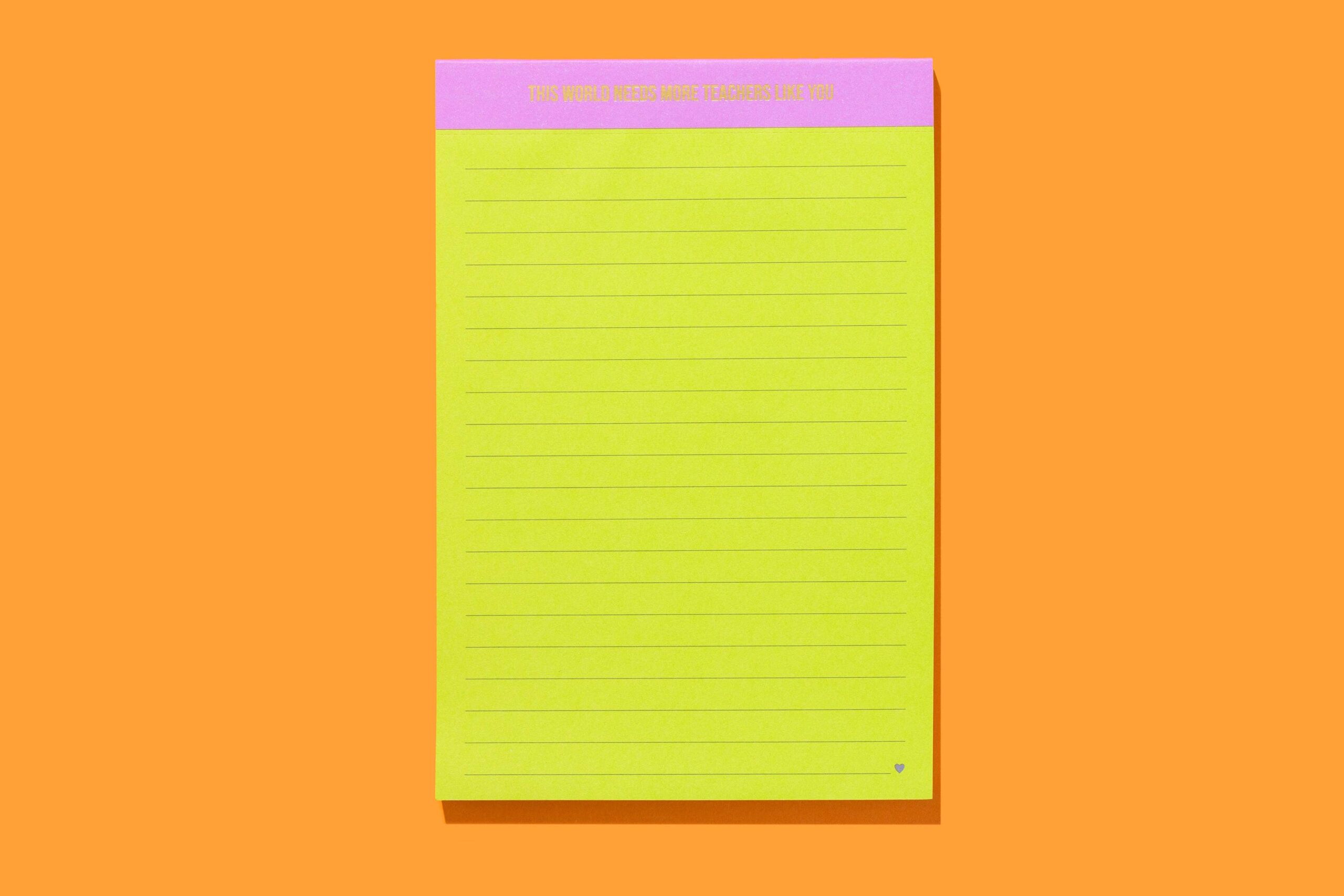 Large List Pad - Teacher Appreciation - 75 Sheets