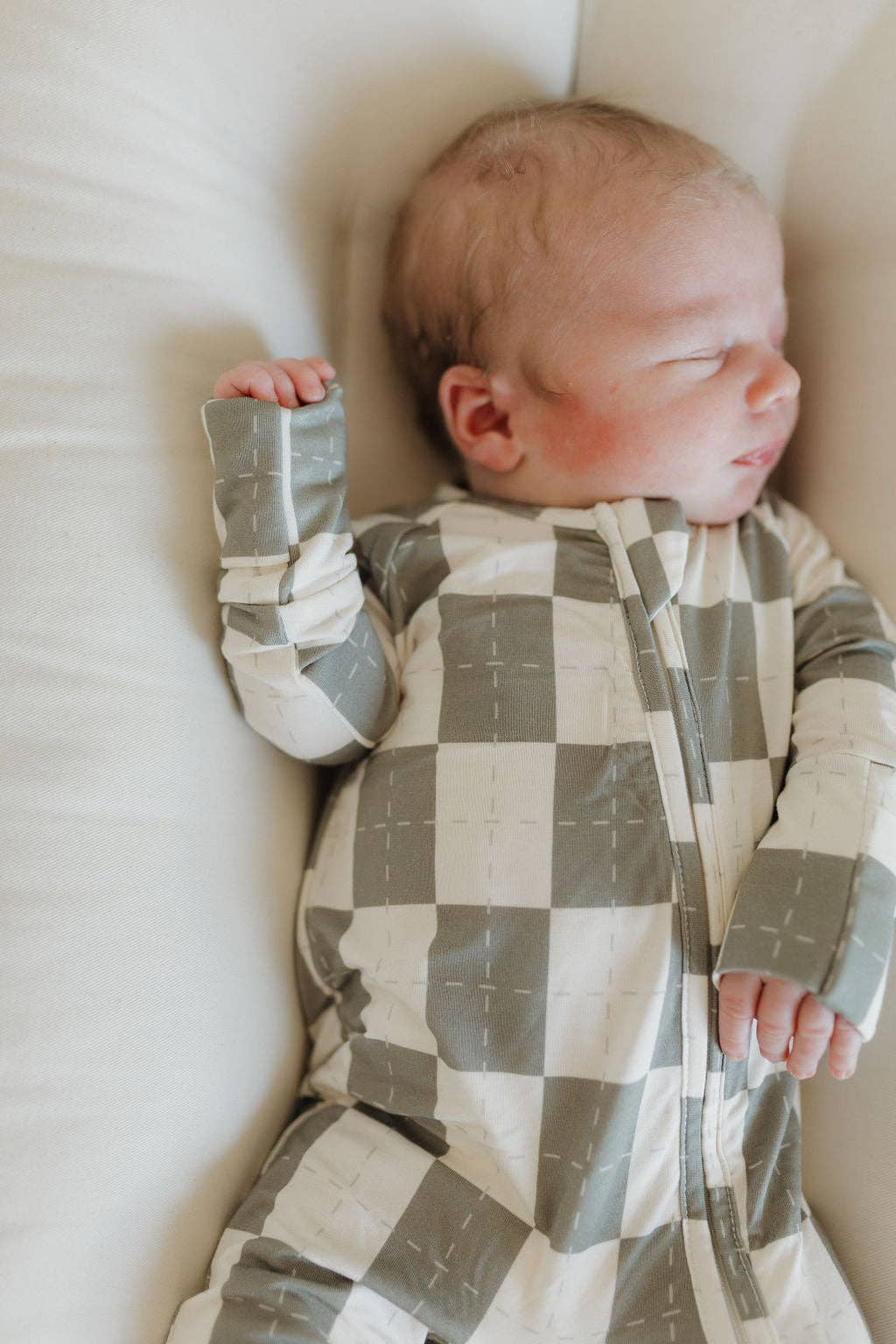 Bamboo Zip Pajamas | Oat & Sage: 18-24 Months
