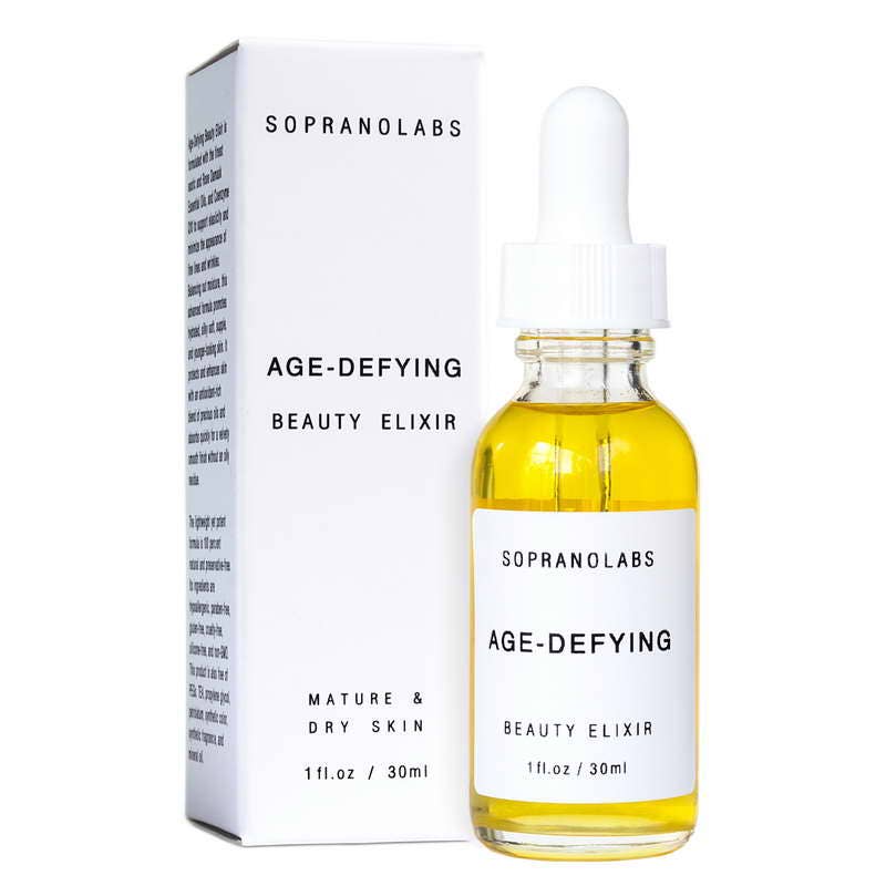 Age-Defying Beauty Elixir. Anti-aging rose face serum.