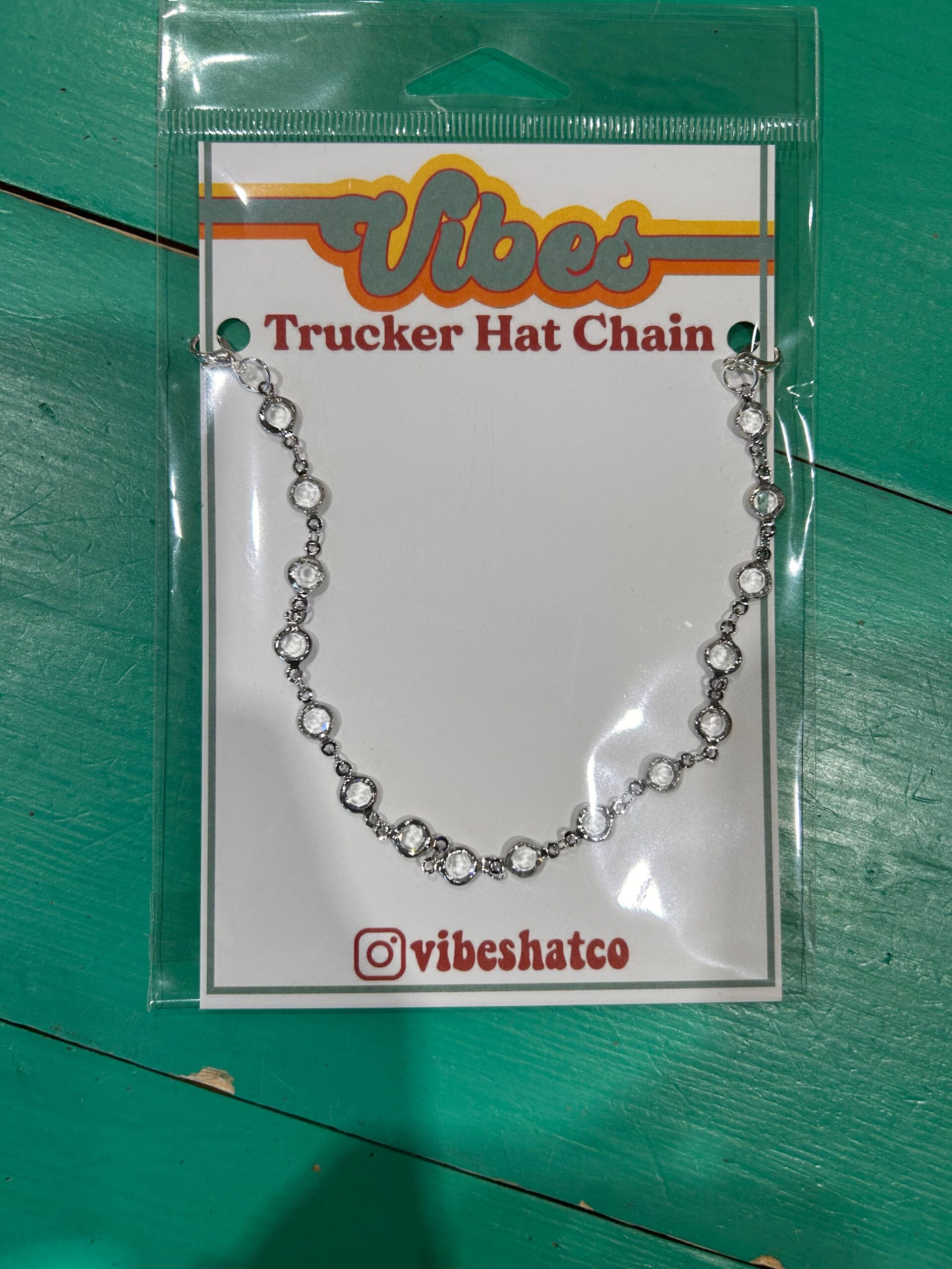 Silver Trucker Hat Chain