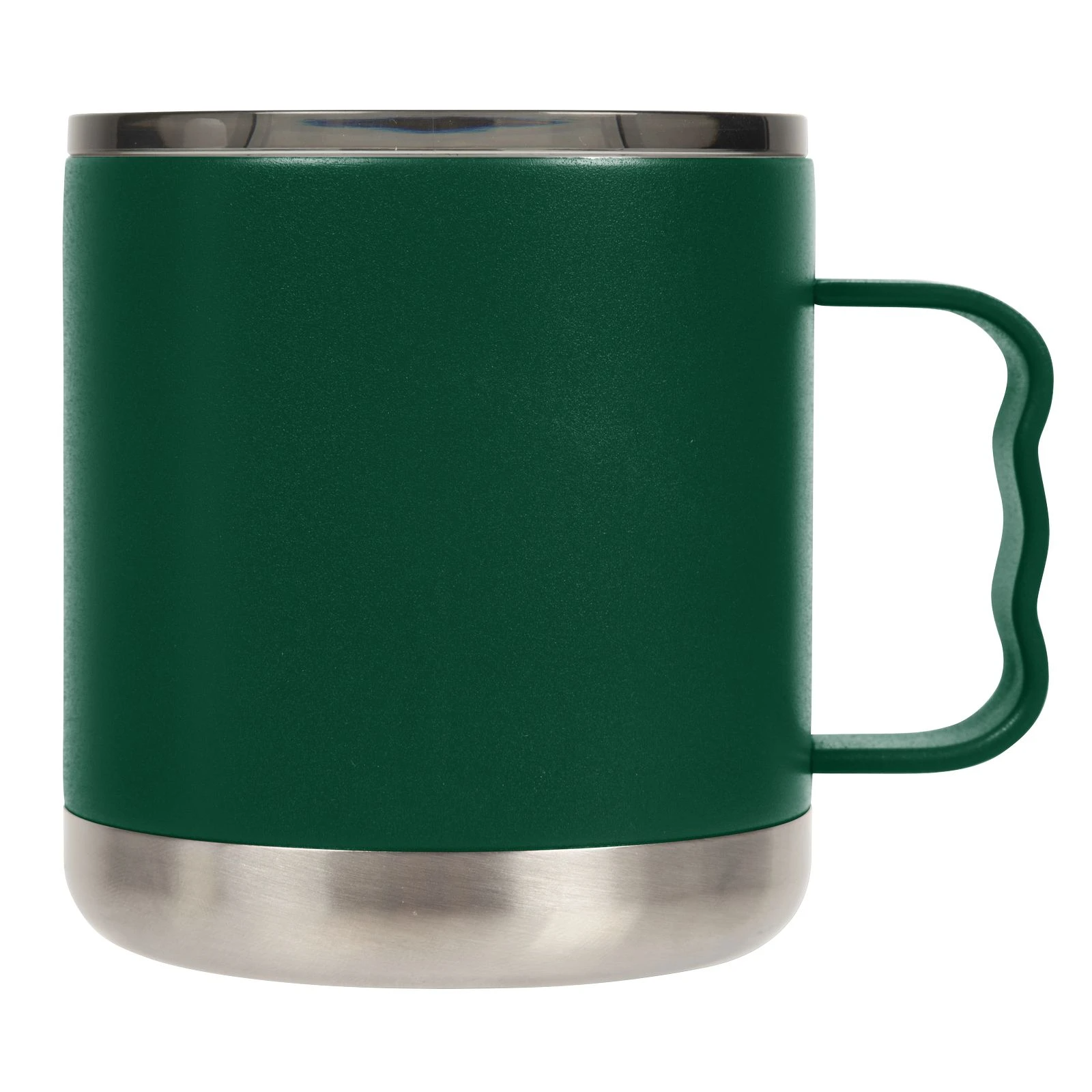 15 oz Double-Wall Vacuum Insulated Camp Mug with Slide Lid: Forest Green