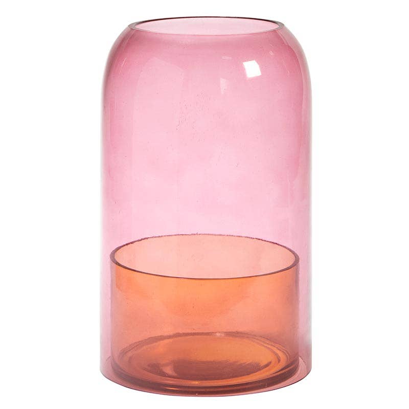 47th & Main Pink/Amber Candle Cloche