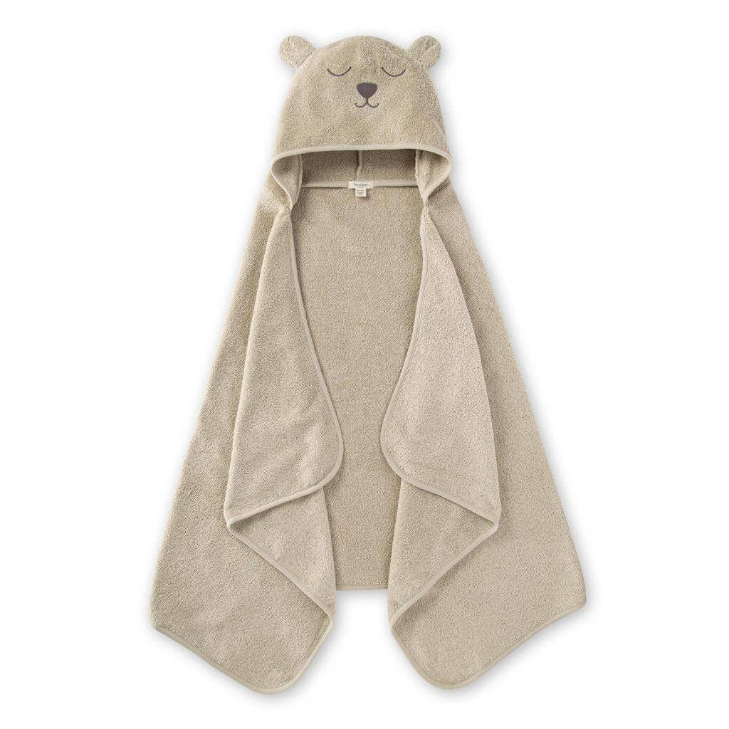 Organic Cotton Toddler Hooded Bear Towel 50" x 26"