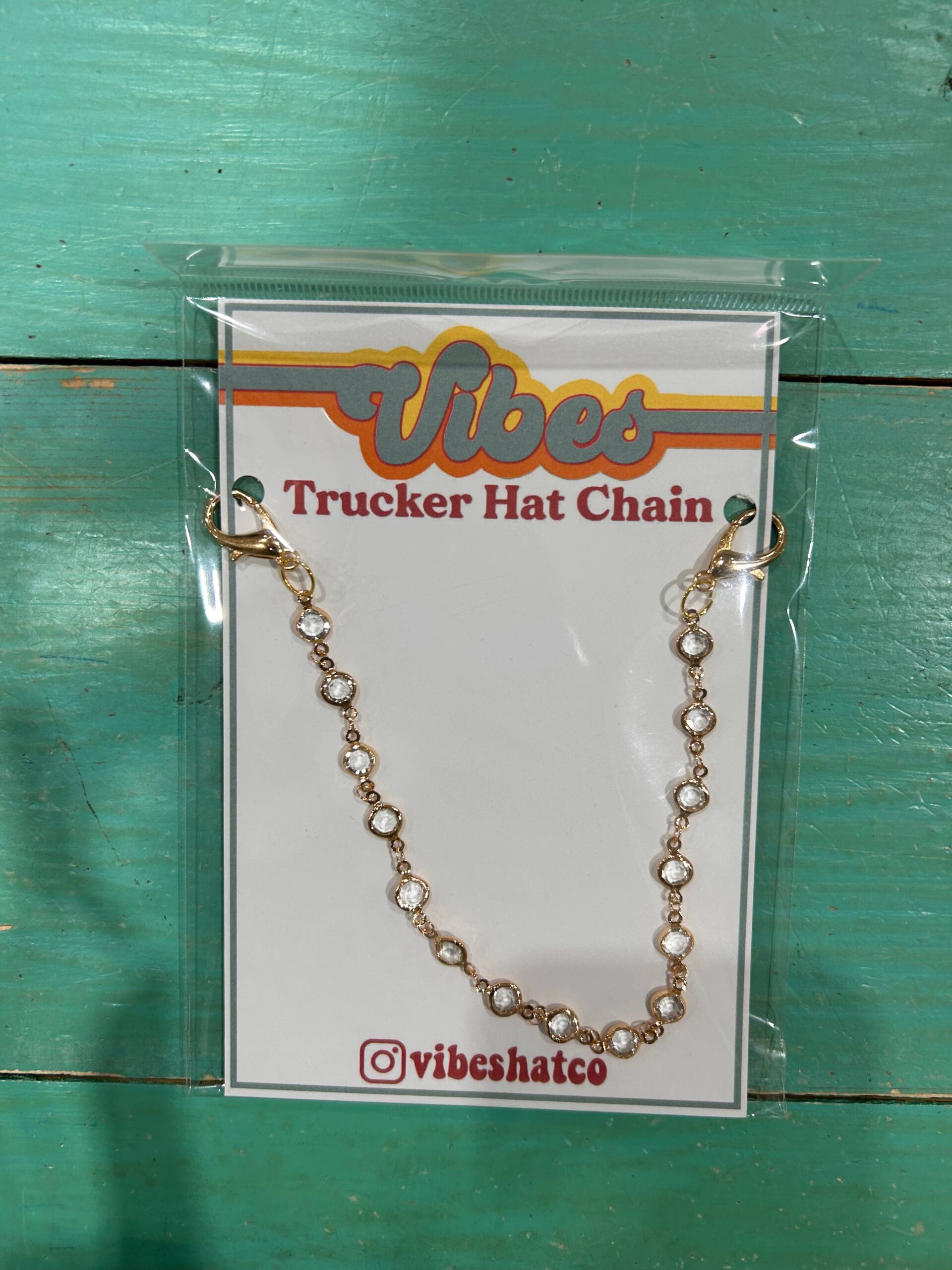 Gold Trucker Hat Chain