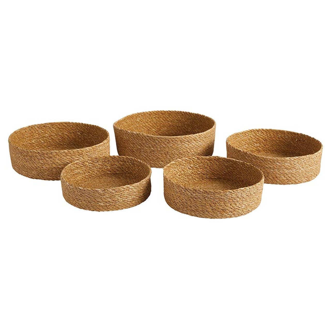 47th & Main Seagrass Short Baskets - Set of 5