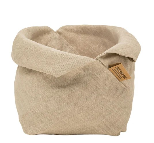 LINEN FIOCCO BREAD BAG Medium / Ecru
