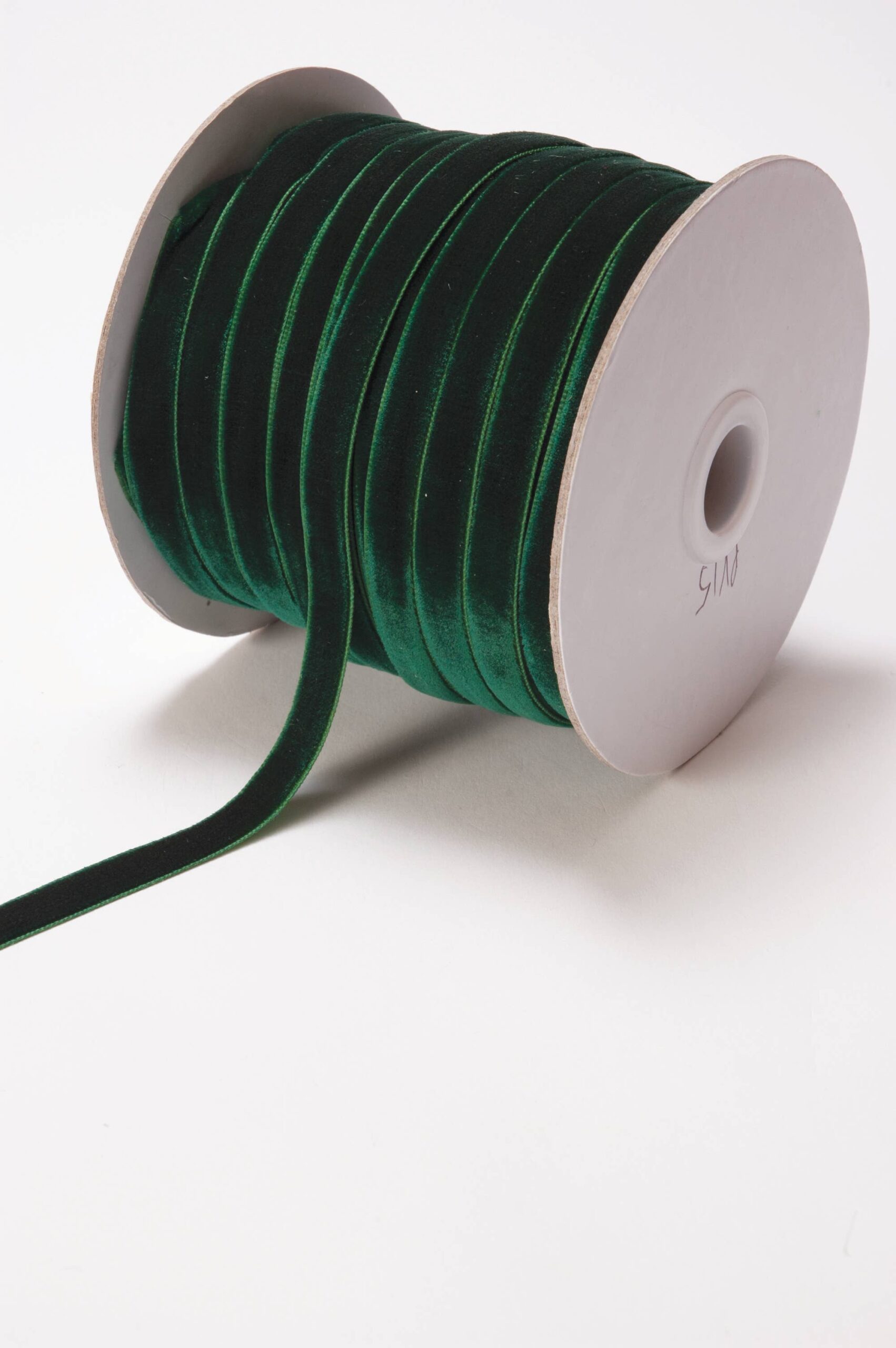 3/8" Forest Green Classic Woven Velvet Ribbon