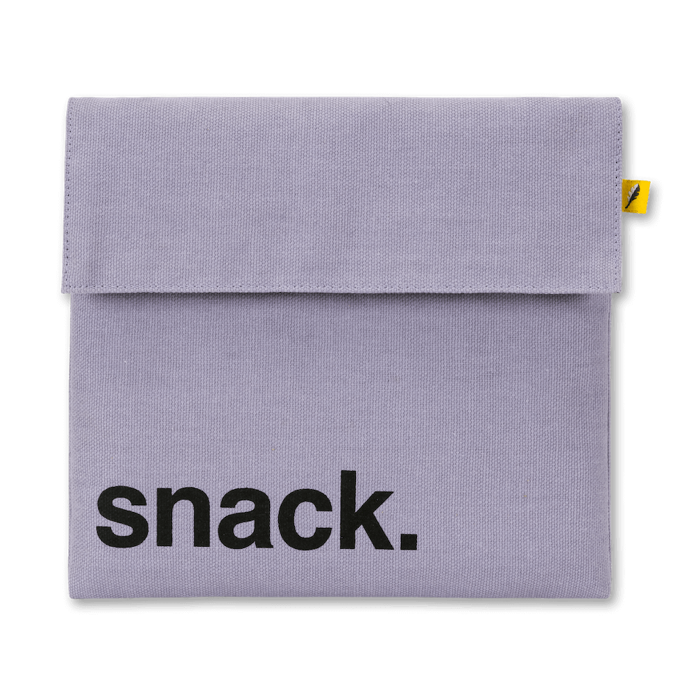 Flip Snack Bag 'Snack' Lavender