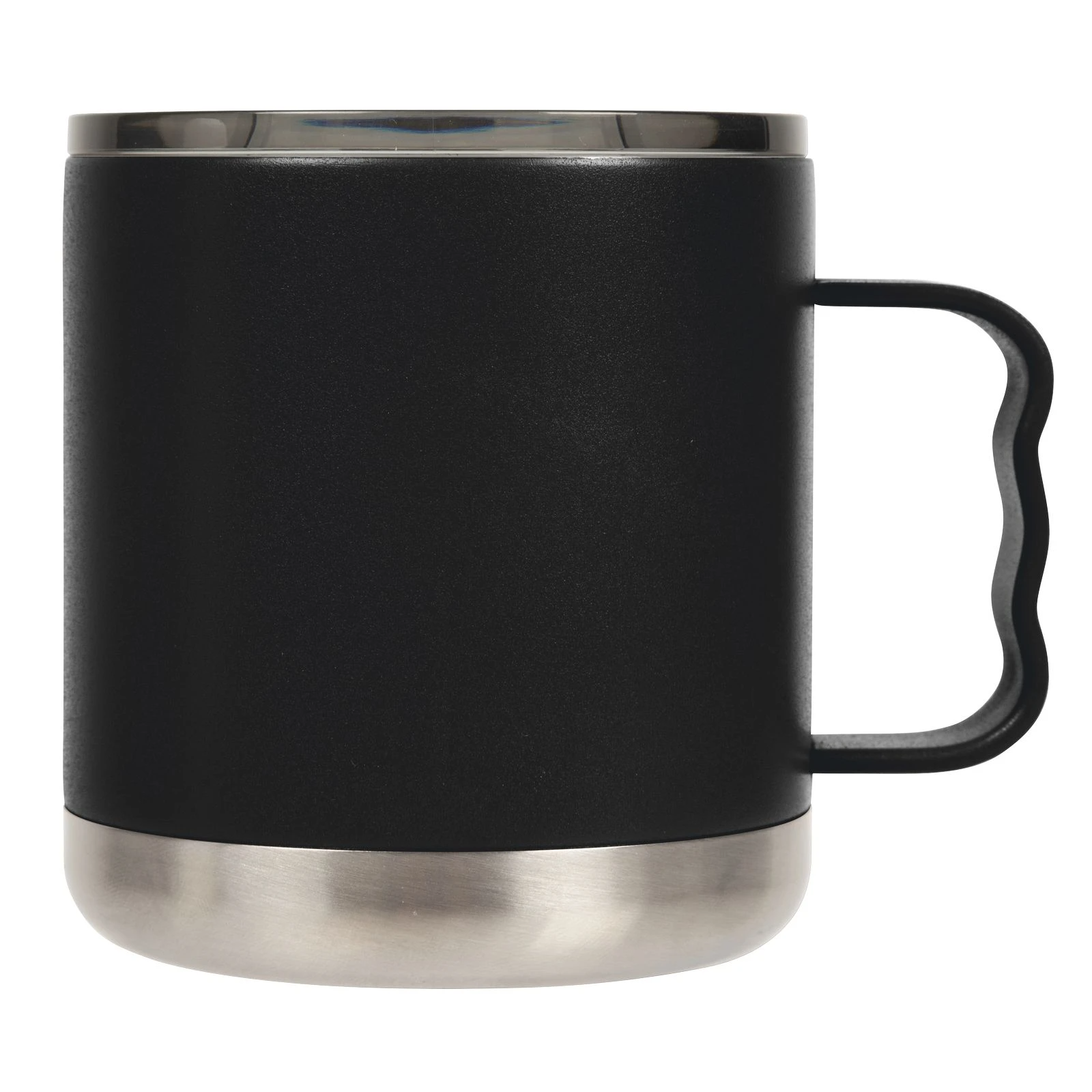 15 oz Double-Wall Vacuum Insulated Camp Mug with Slide Lid: Matte Black