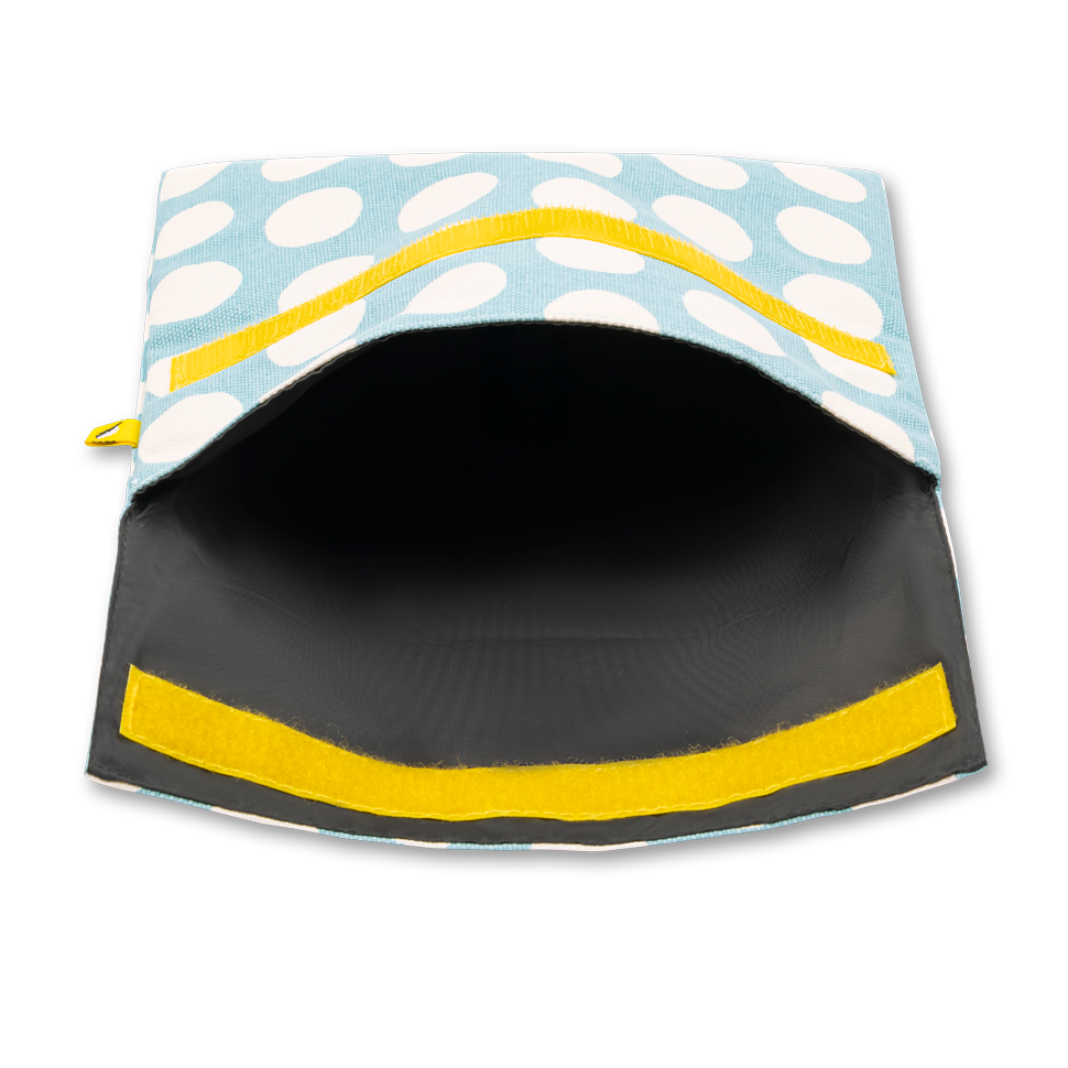 Fluf - Flip Snack Bag - Dot Blue