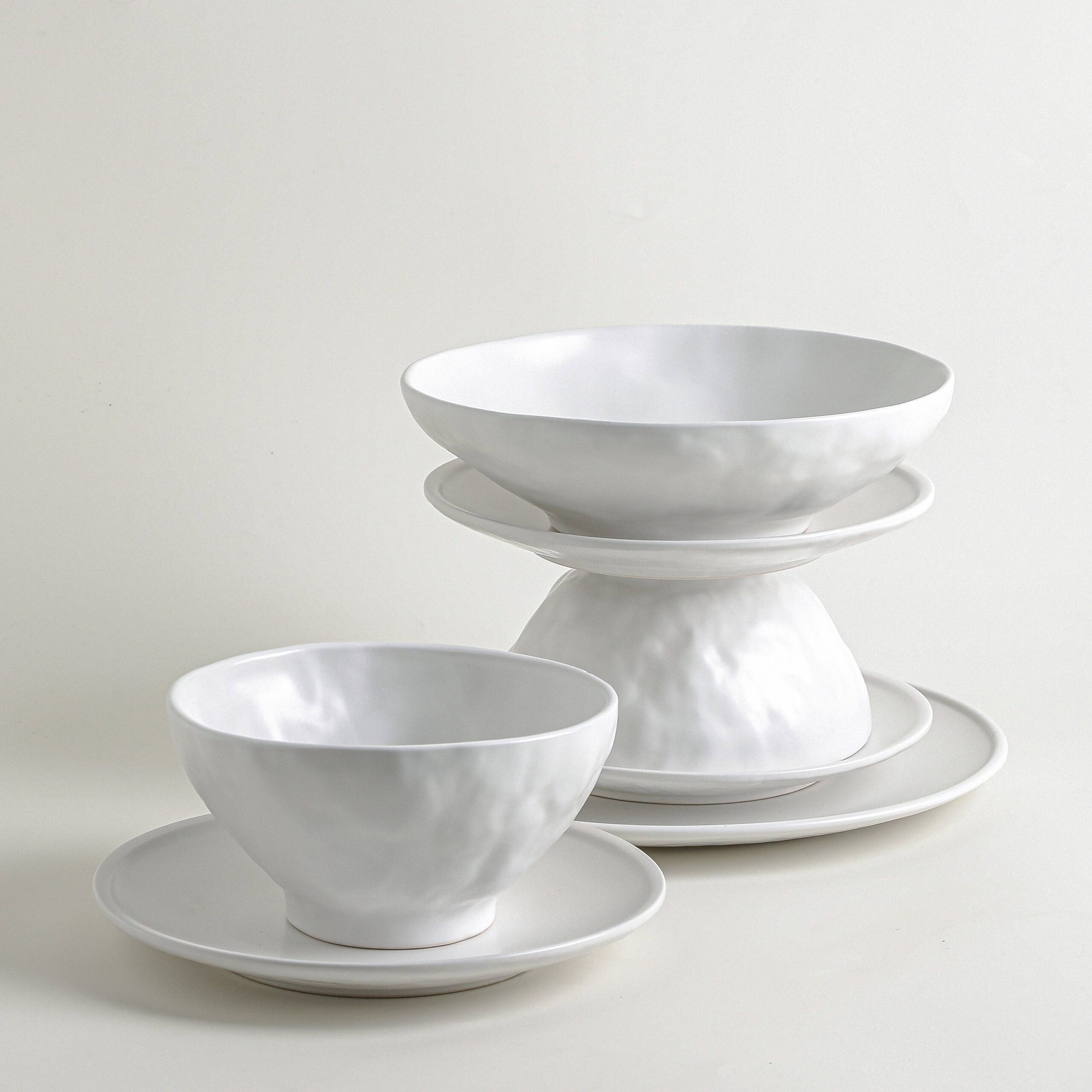 Nendo Stoneware Dinnerware Set - White