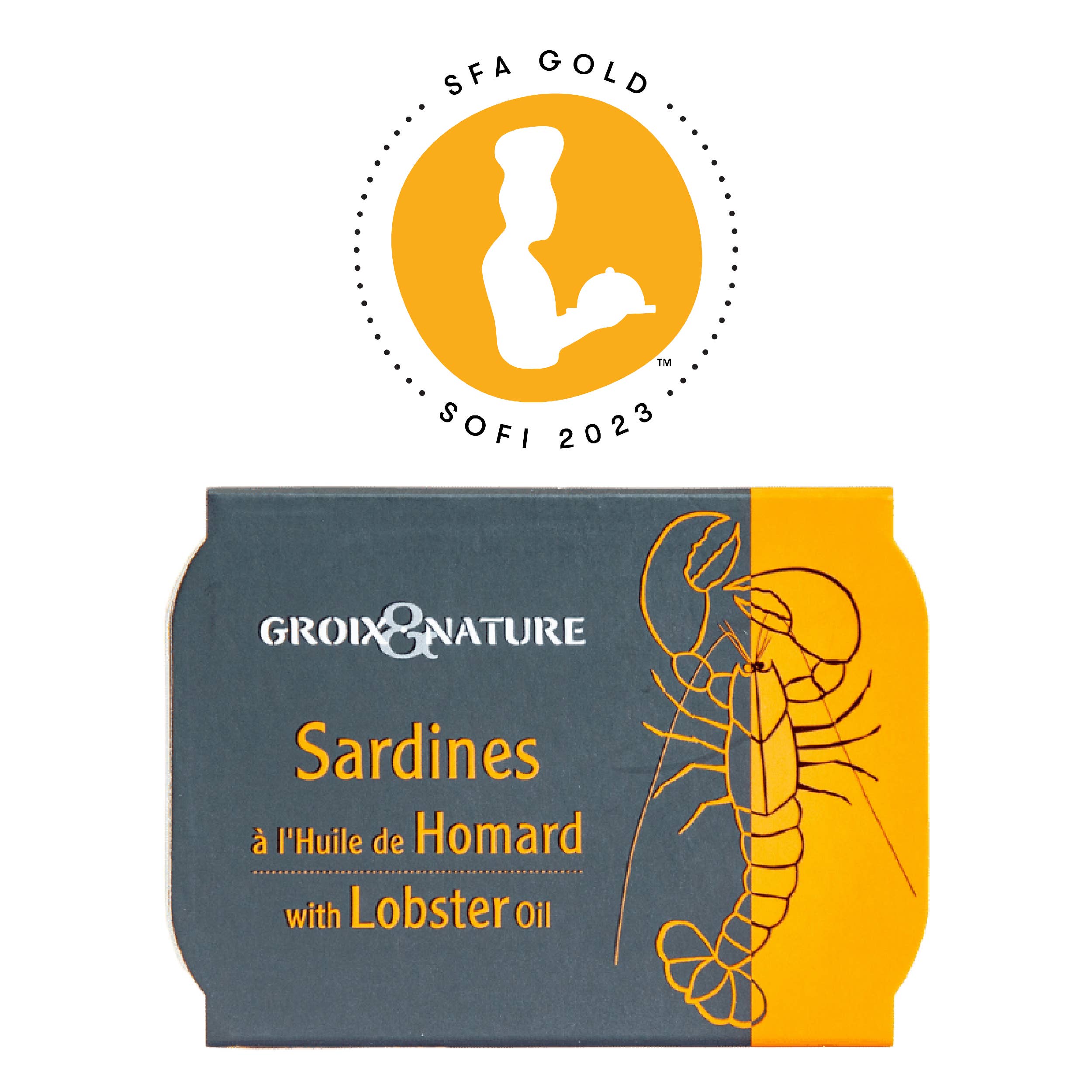 Groix et Nature Sardines in Lobster Oil 4oz