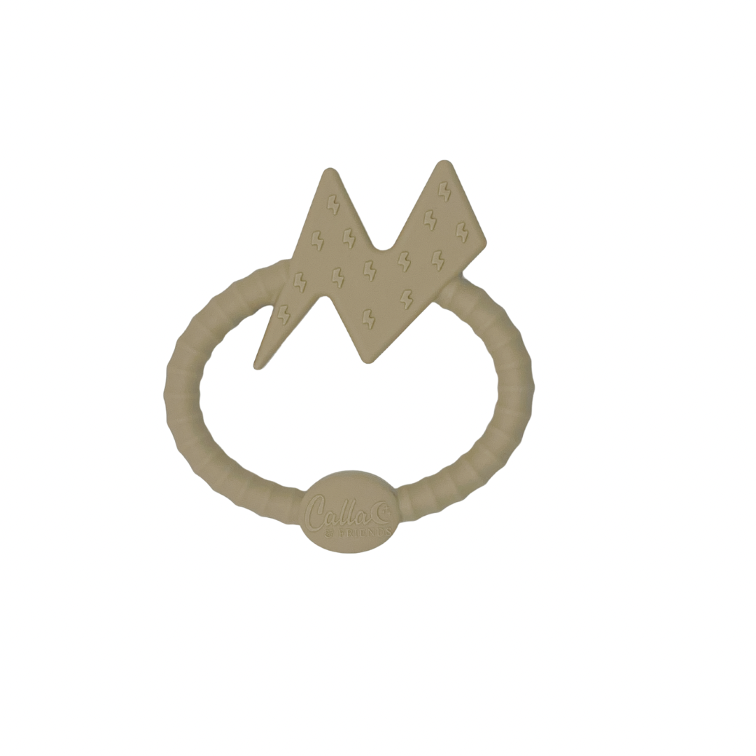 BOLT Silicone Sensory Teether: Fawn