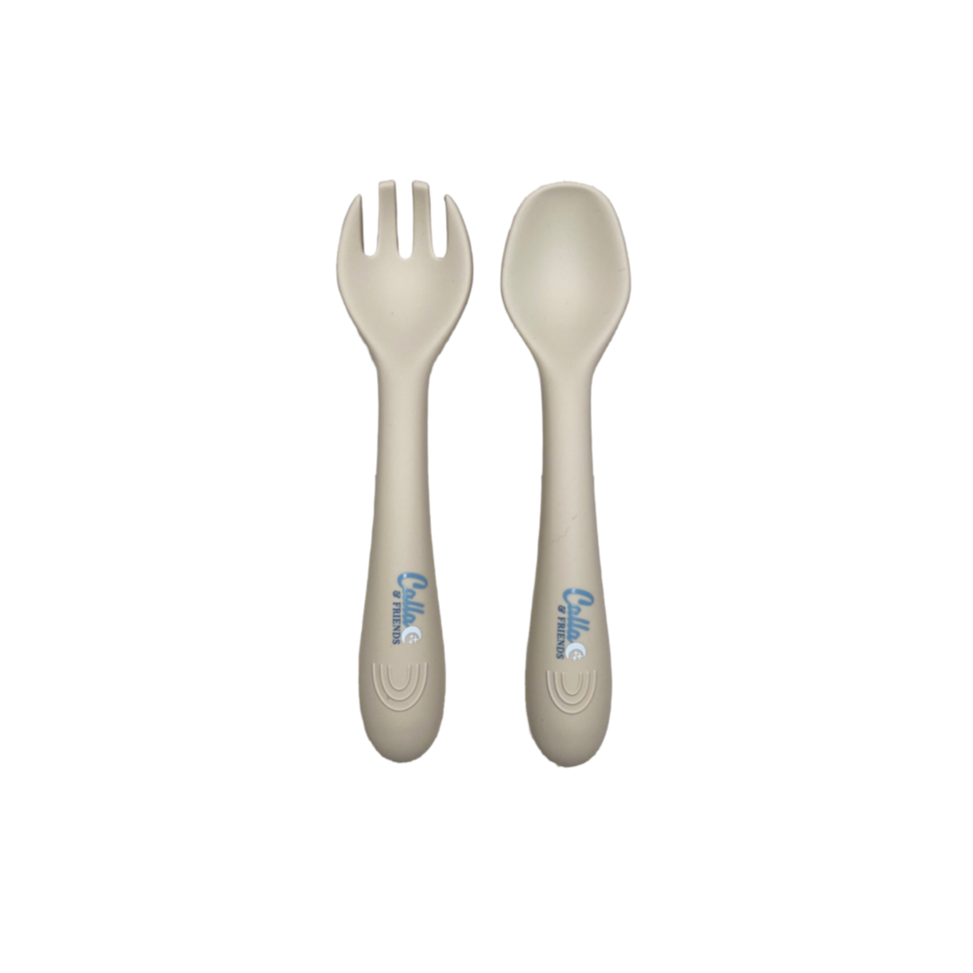 My First Silicone Utensils: Linen