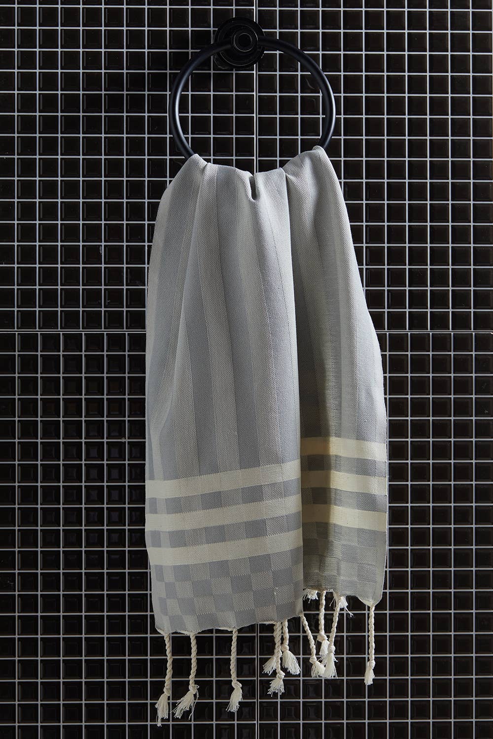 Anatlya Turkish Hand Towels Lokum Grey