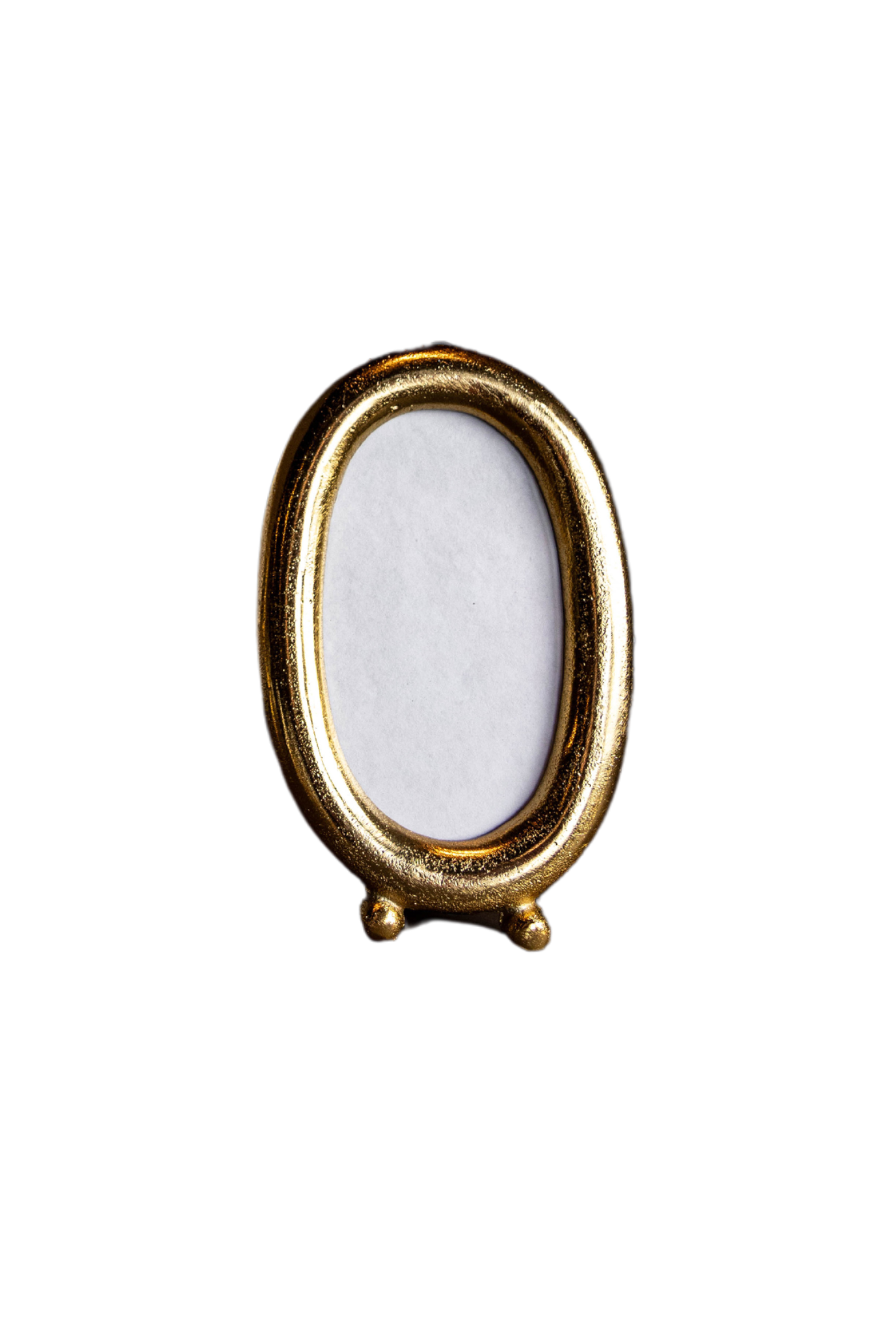 Brushed Brass Photo Frame: Oval