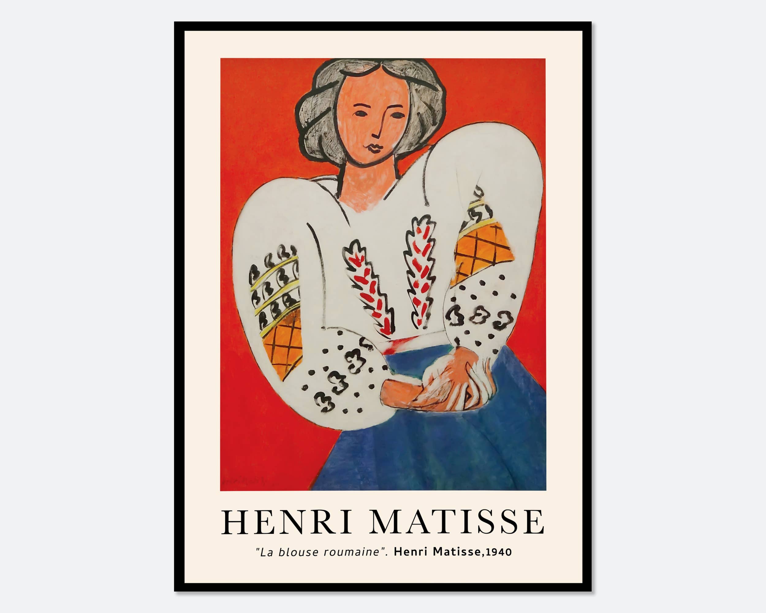 Sugar & Canvas - Henri Matisse La Blouse Roumaine Vintage Art Print M02