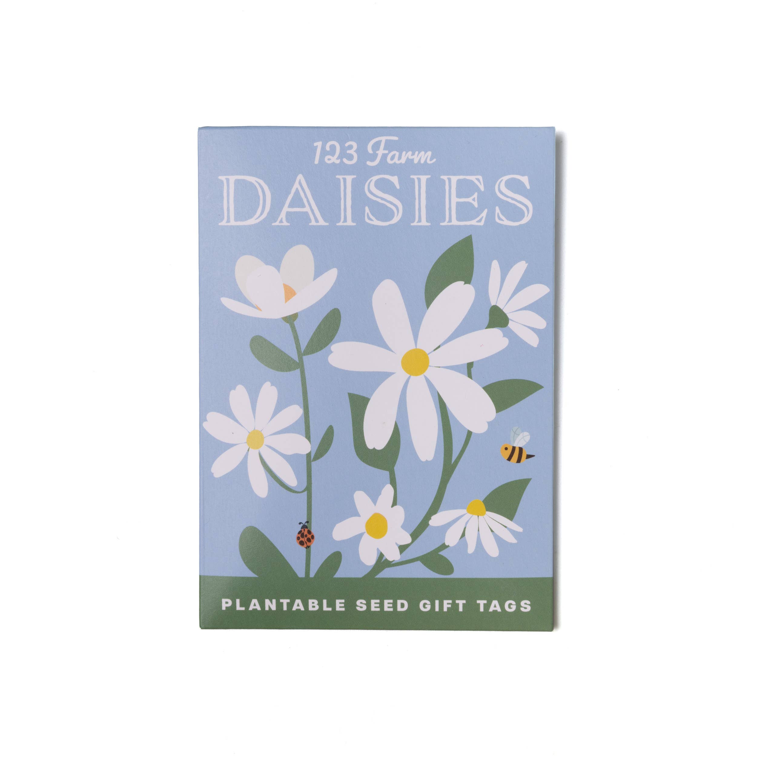 Plantable Seed Gift Tags - Vintage Seed Design, 5 Gift Tags: Daisies