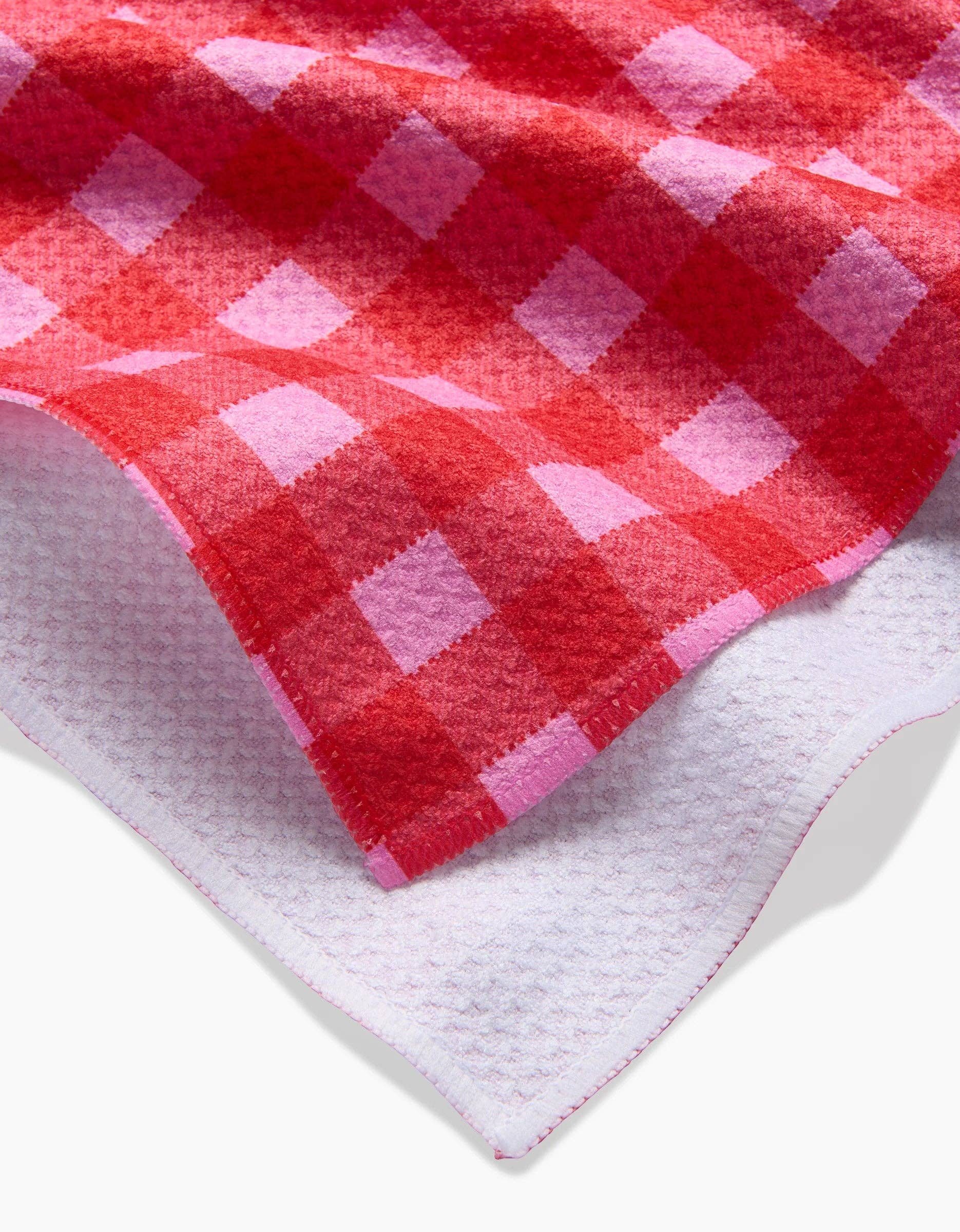 Cherry Gingham Tea Towel - Image 2