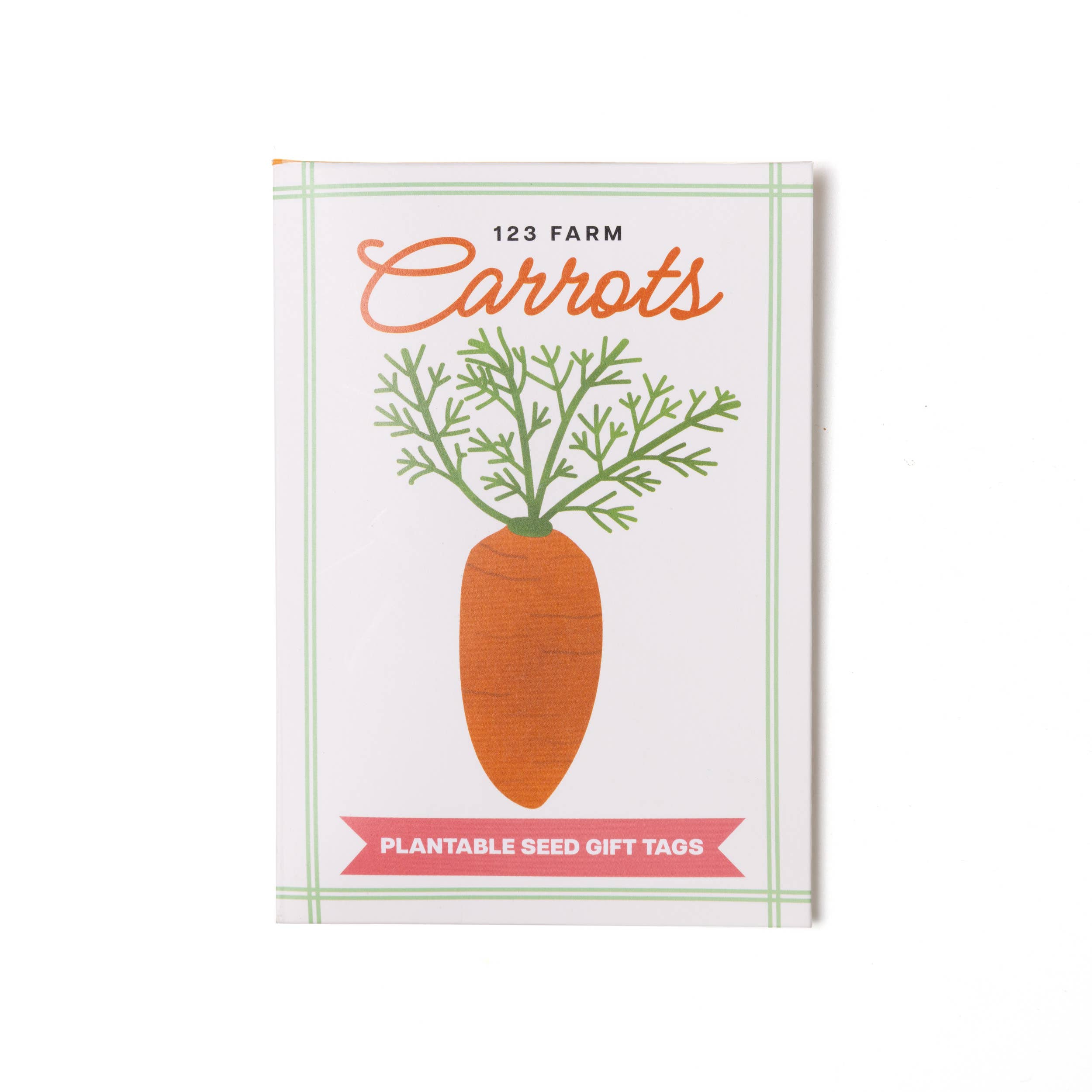 Plantable Seed Gift Tags - Vintage Seed Design, 5 Gift Tags: Carrots
