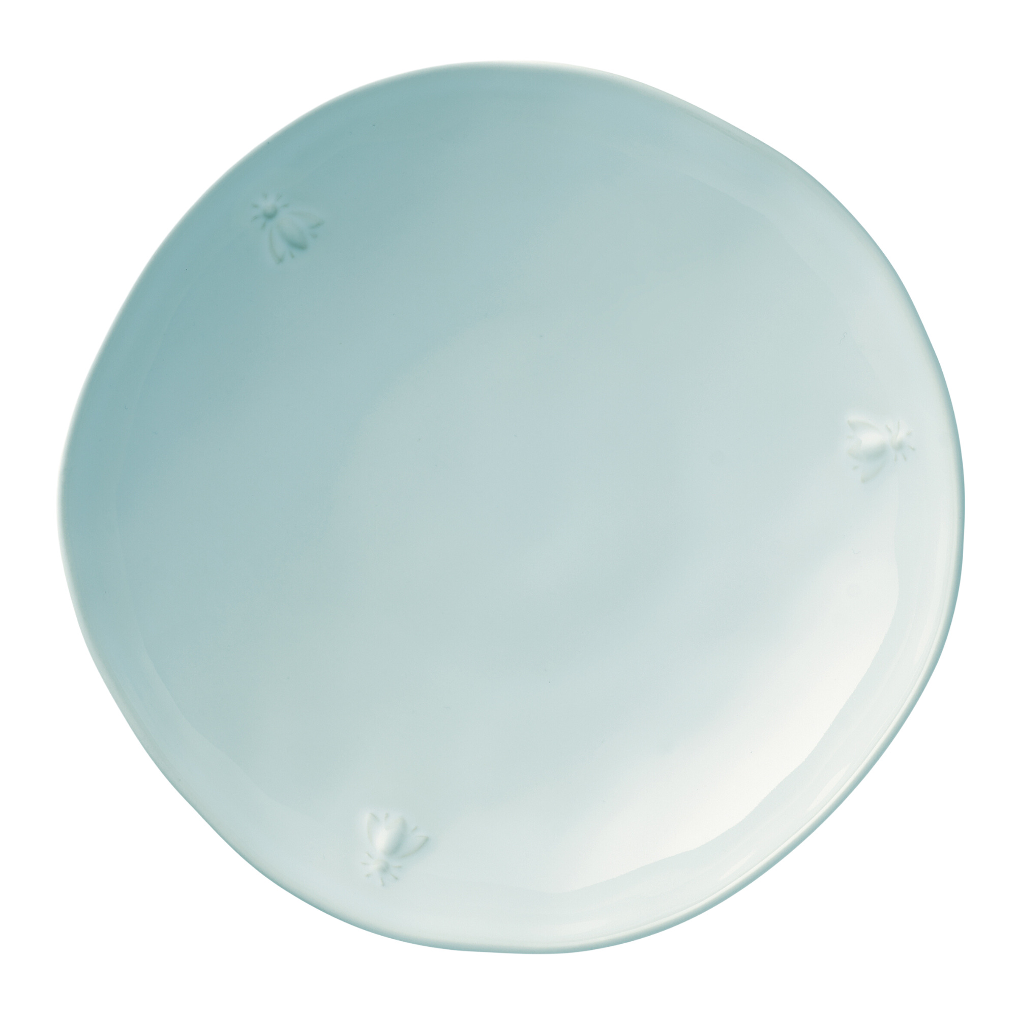 Bee Ceramic Pasta Plate Set- 4: Blue