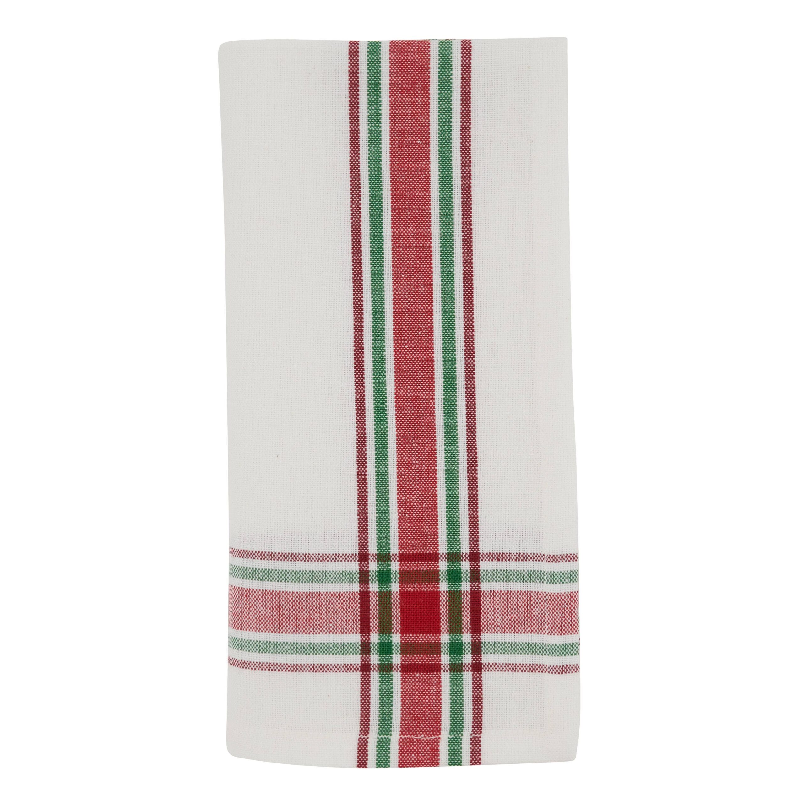 Plaid Napkin - Ideal for Special Gatherings: Red/Green, 20"