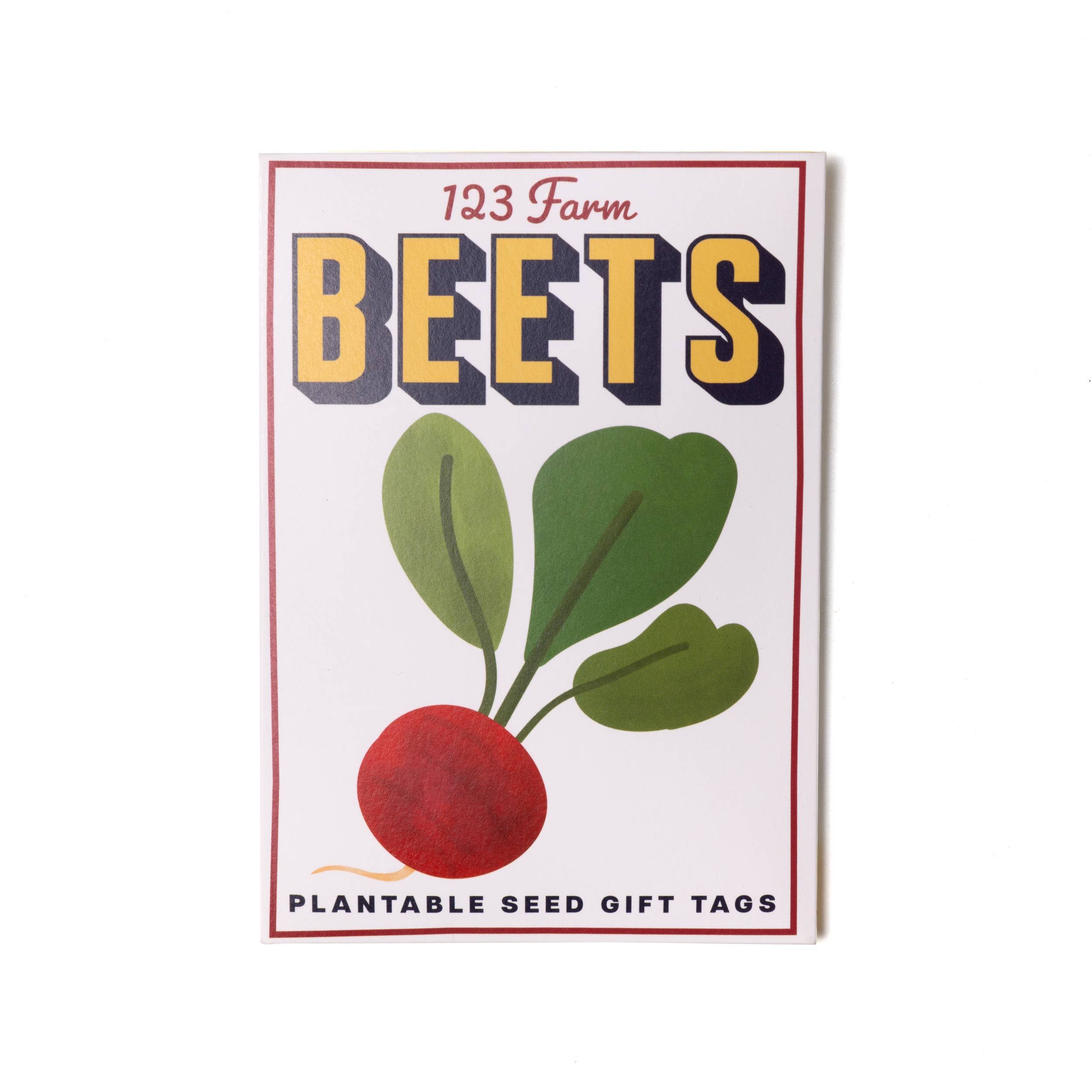 Plantable Seed Gift Tags - Vintage Seed Design, 5 Gift Tags: Beets