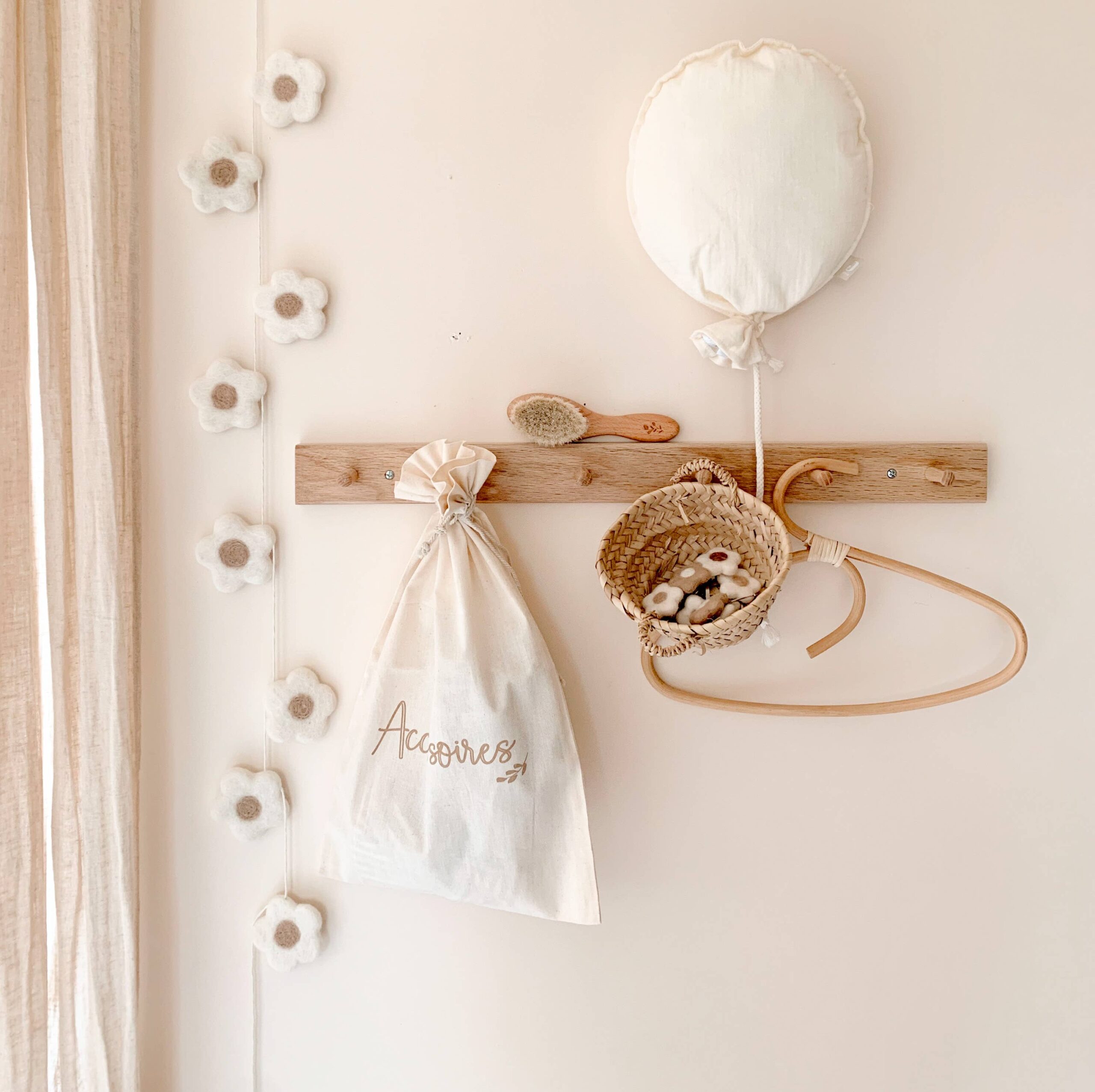 Felted Wool Flower Garlands