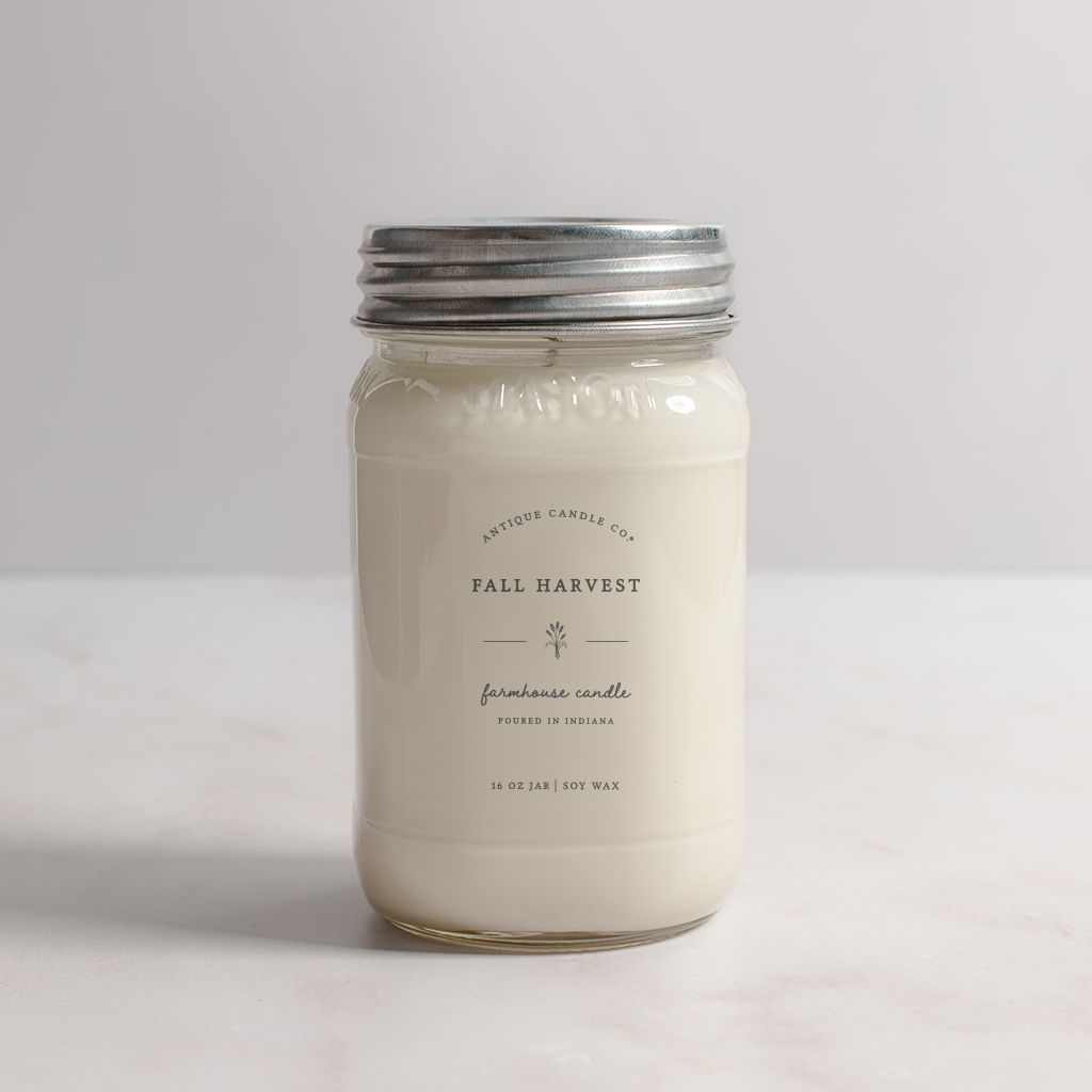 Antique Candle Co.® - Fall Harvest - Soy Wax Mason Jar Candle