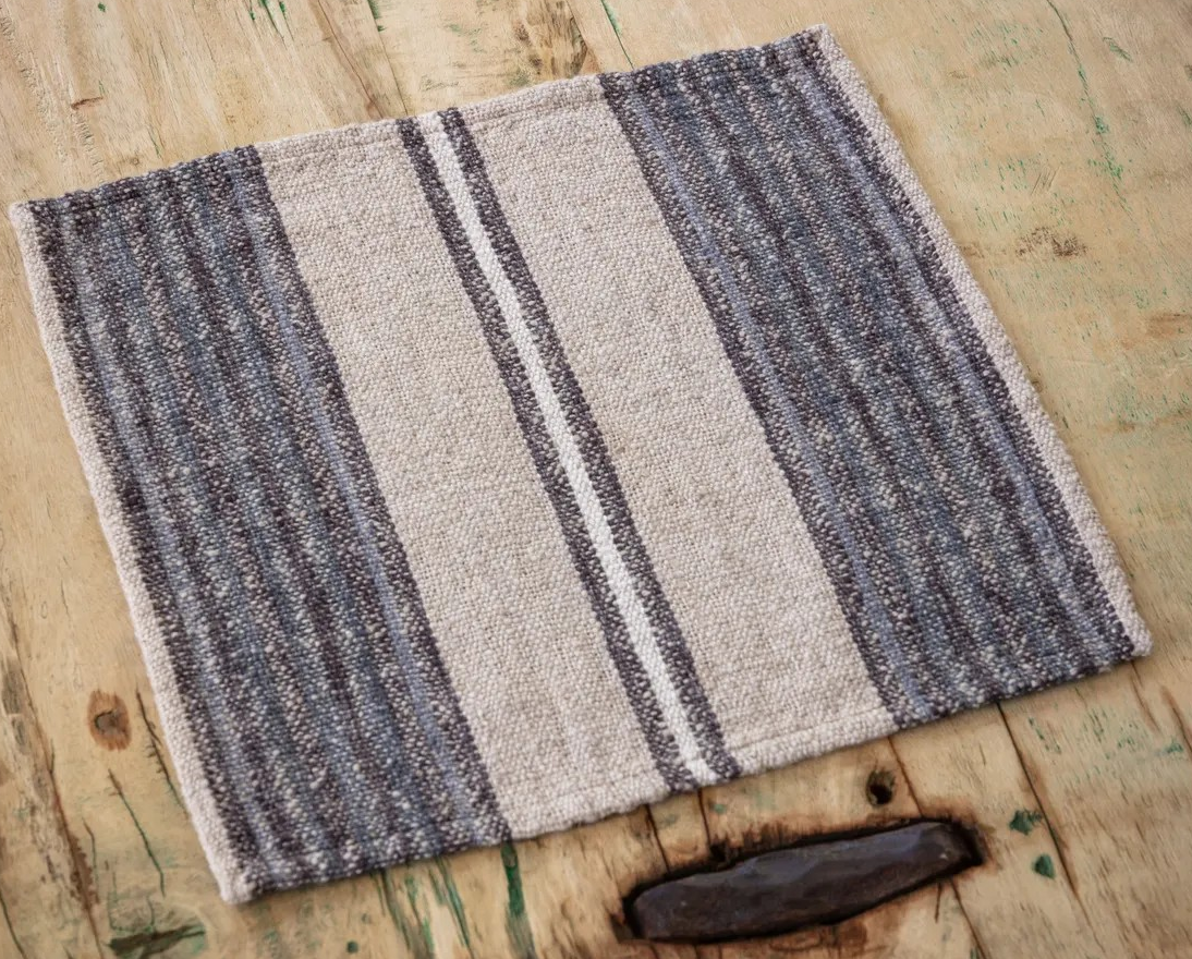 Cornflower Striped Dishcloth