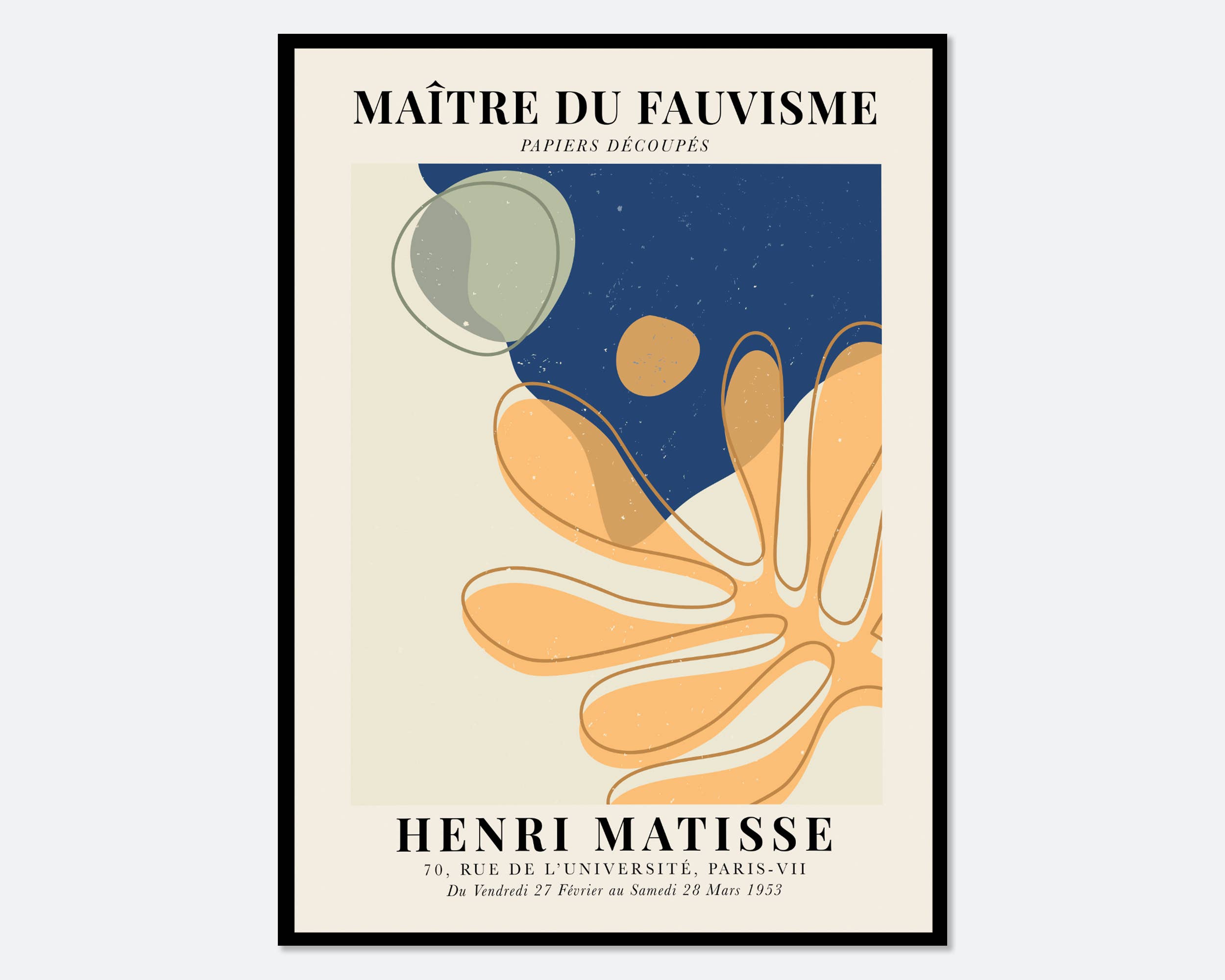 Sugar & Canvas - Henri Matisse Cut-Outs Vintage Poster Art Print M108