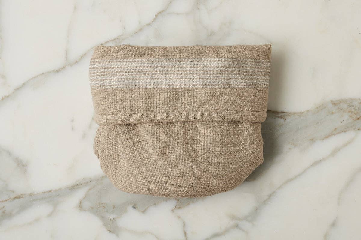 Bistro Bag, Vintage White Stripe, Set of 2