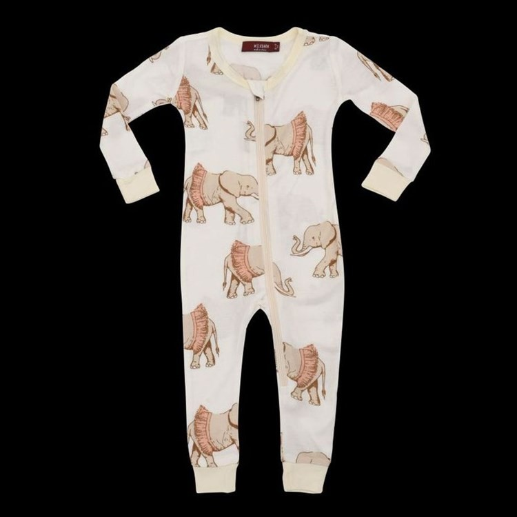 Bam Zip Pajama Tutu Elephant 9-12M