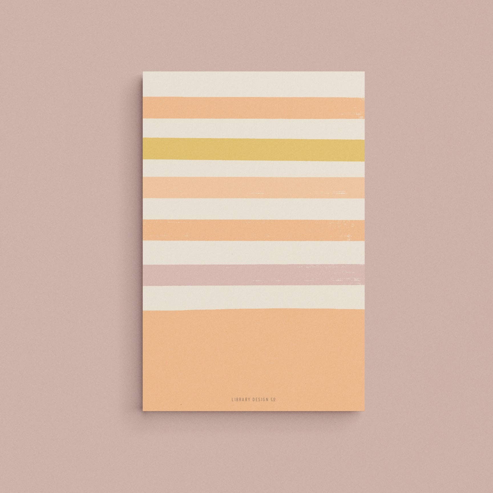 Library Design Co. - Small Stripe Pad Pink