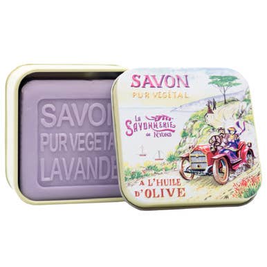 La Savonnerie de Nyons "Drive" Lavender Soap Tin 3.5oz