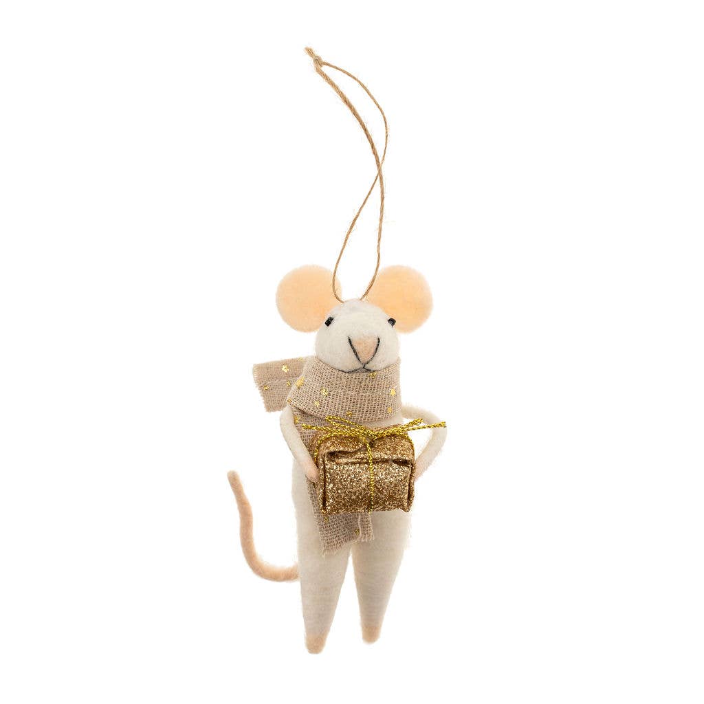 Generous Georgina Mouse Holiday Ornament