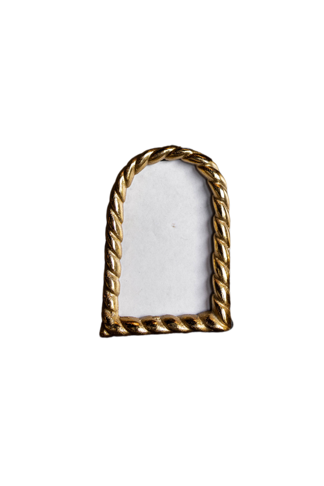 Brushed Brass Photo Frame: Arched