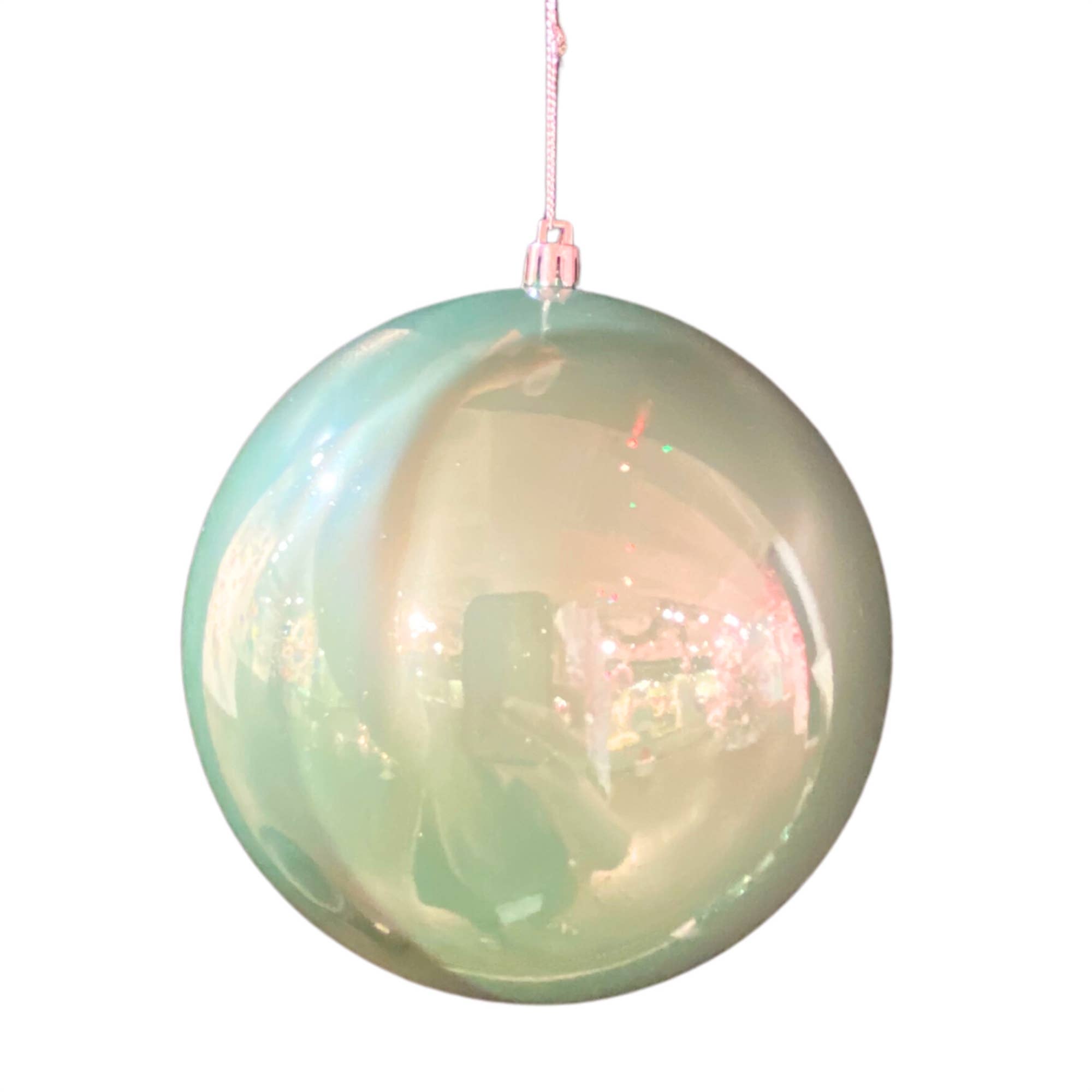 4" Candy Apple Finish Ball Ornament (Mint)