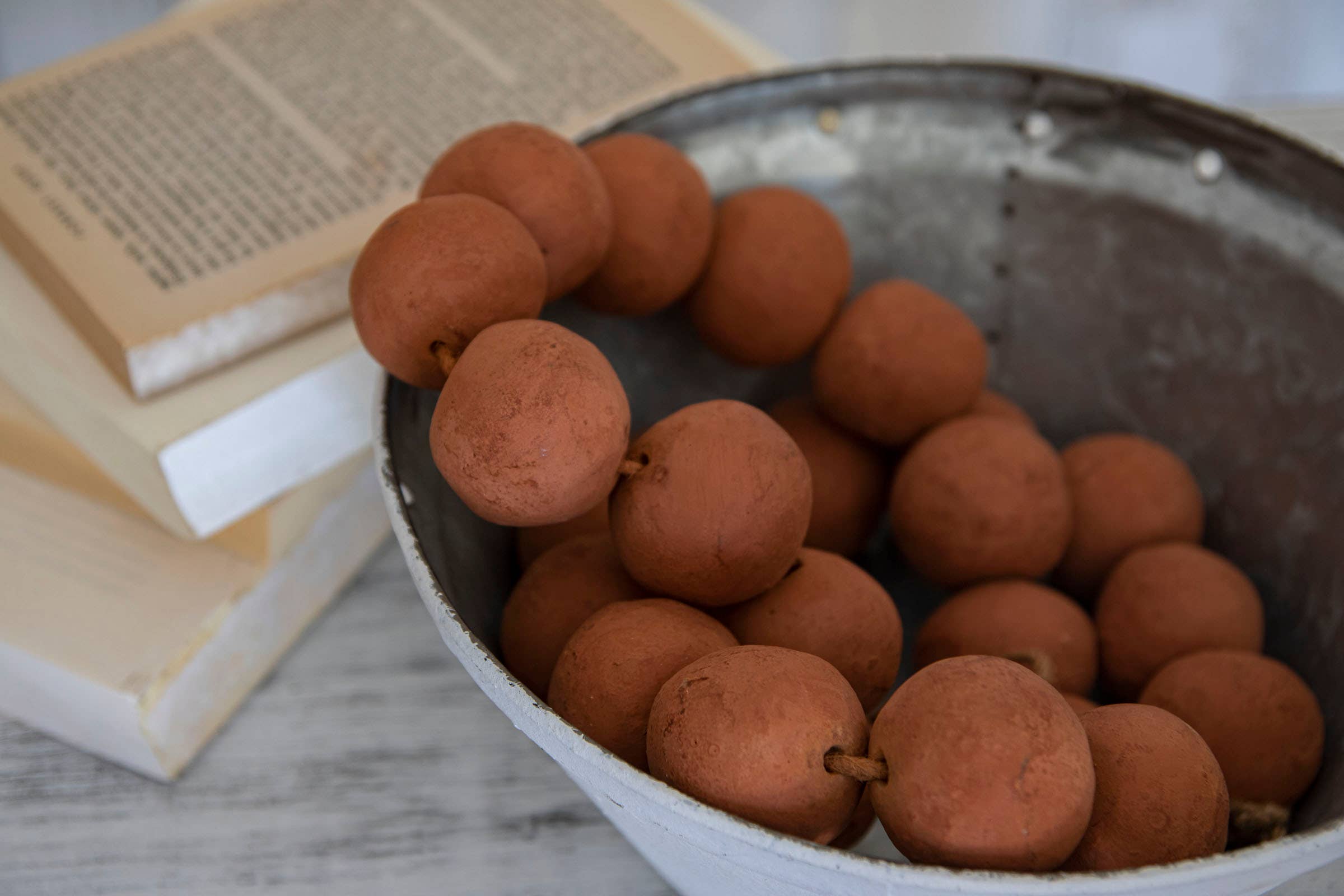 Terracotta & Jute Farmhouse Bead Garland