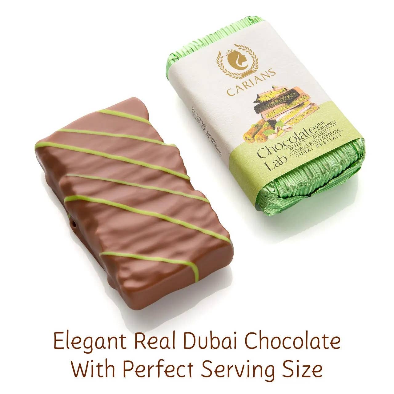 Famous Dubai Chocolate Bar, Premium Pistachio, 3.35 oz - Image 8