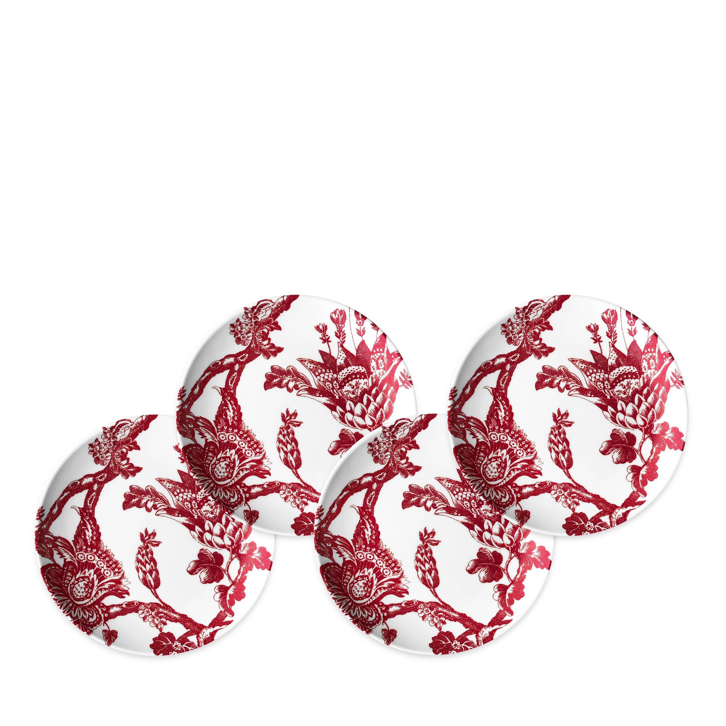 Caskata - Arcadia Crimson Small Plates, Set of 4